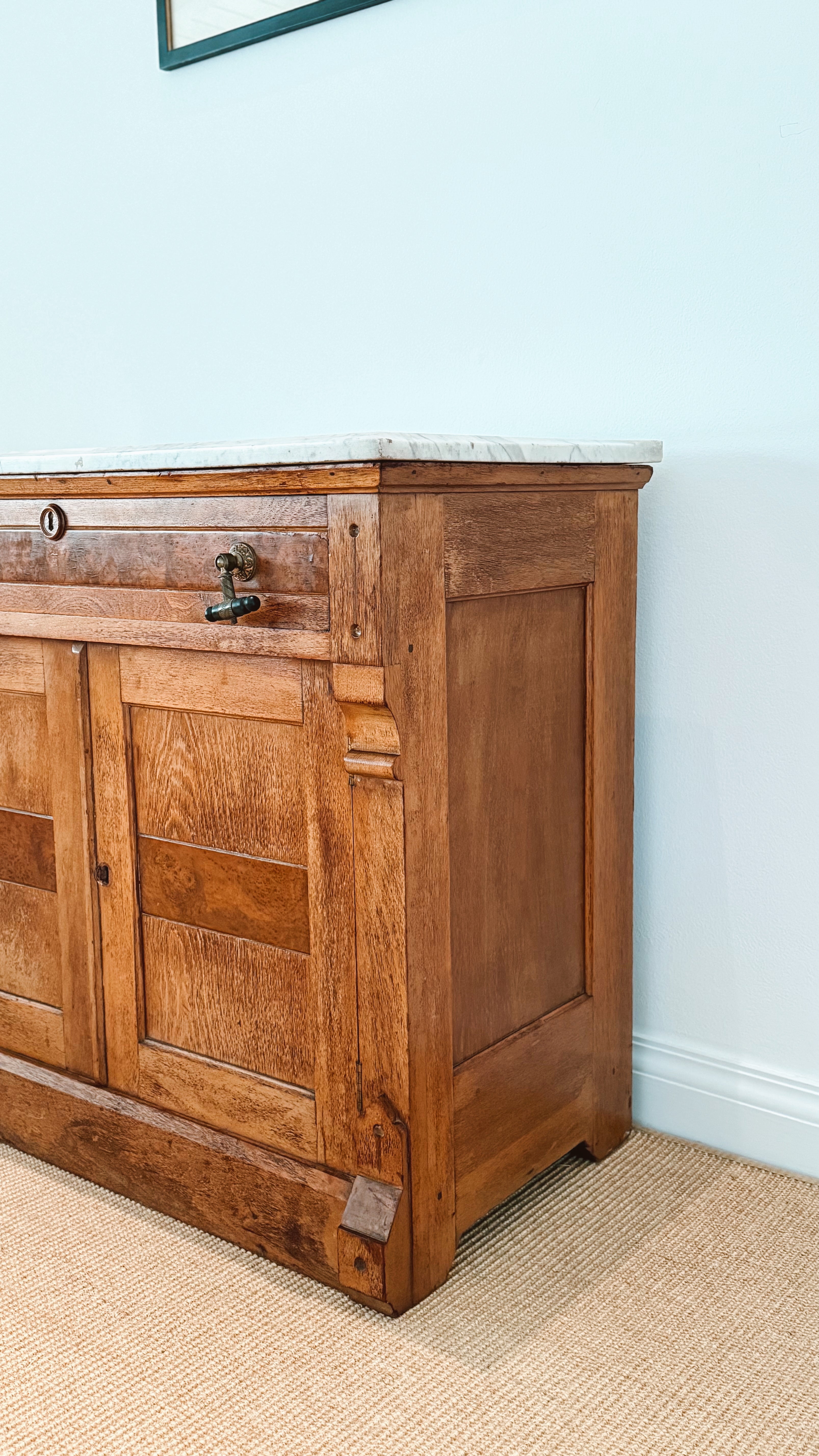 Antique 19th c Marble Cabinet