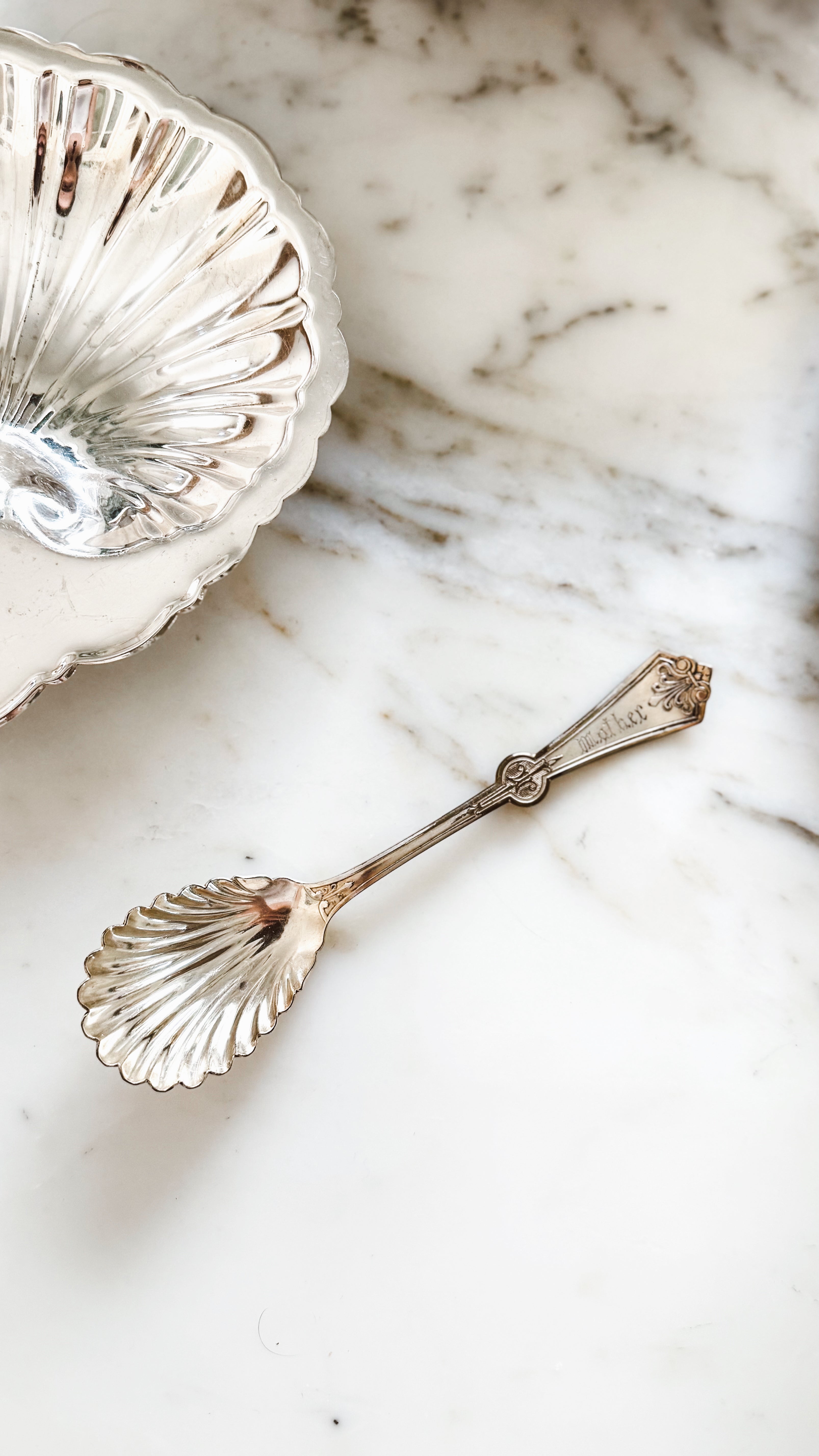Antique “Mother” Silver Spoon