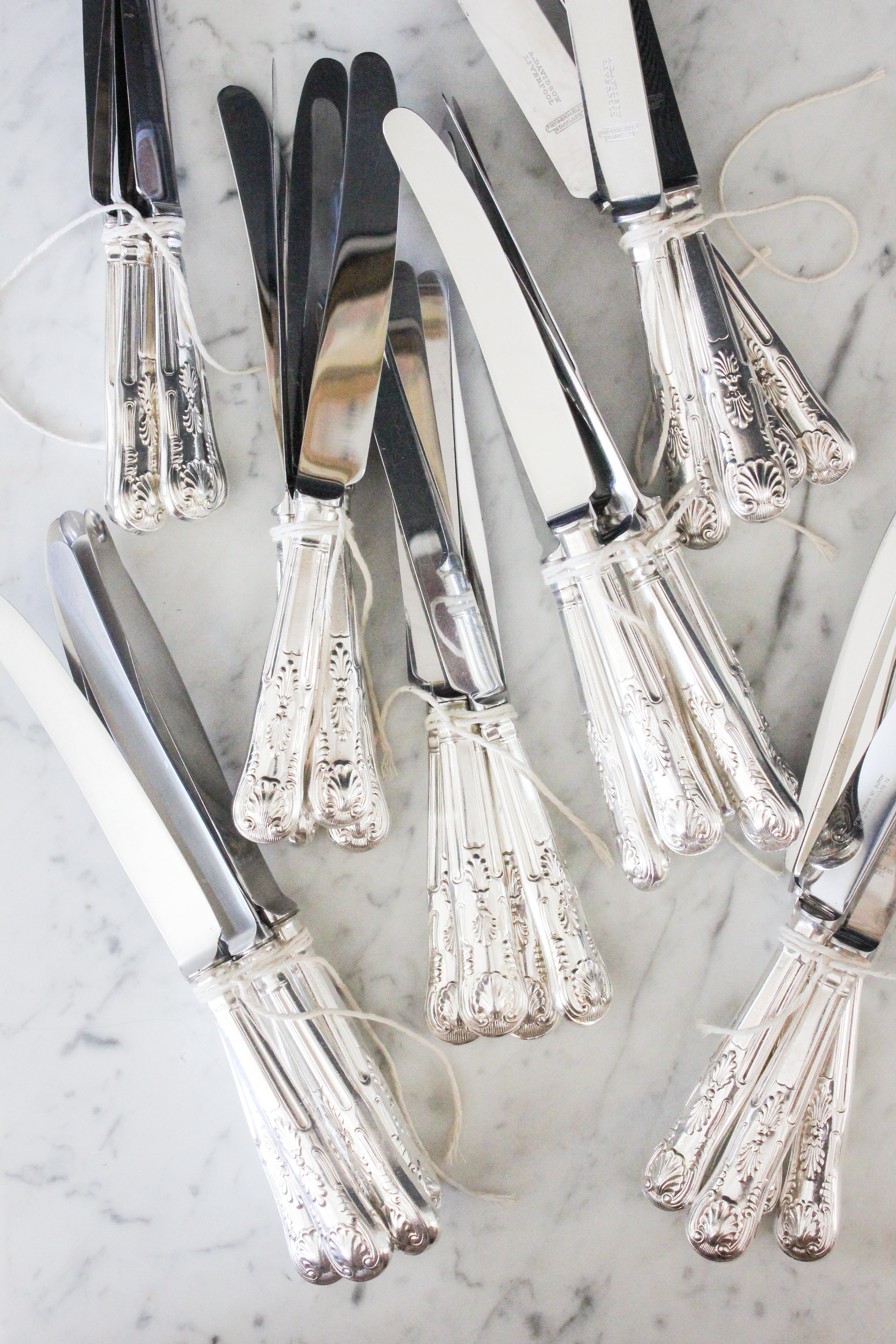 Vintage English Silver Flatware, Pattern “Noble”