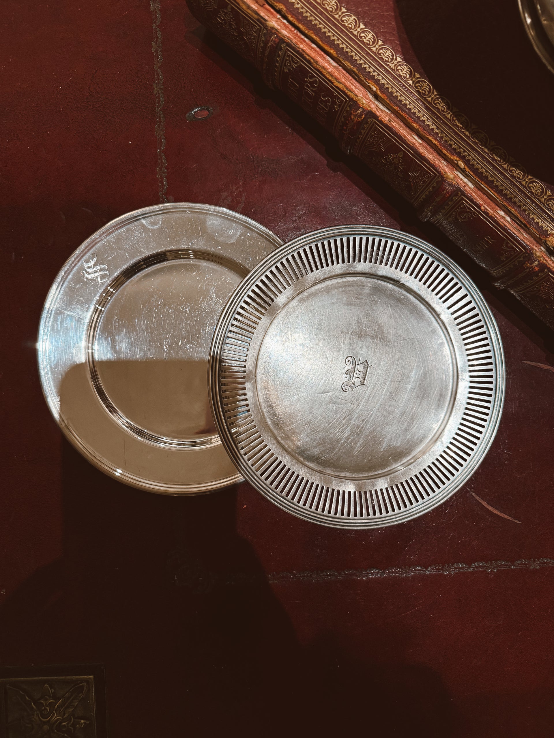Sterling Wine/Bottle Coaster