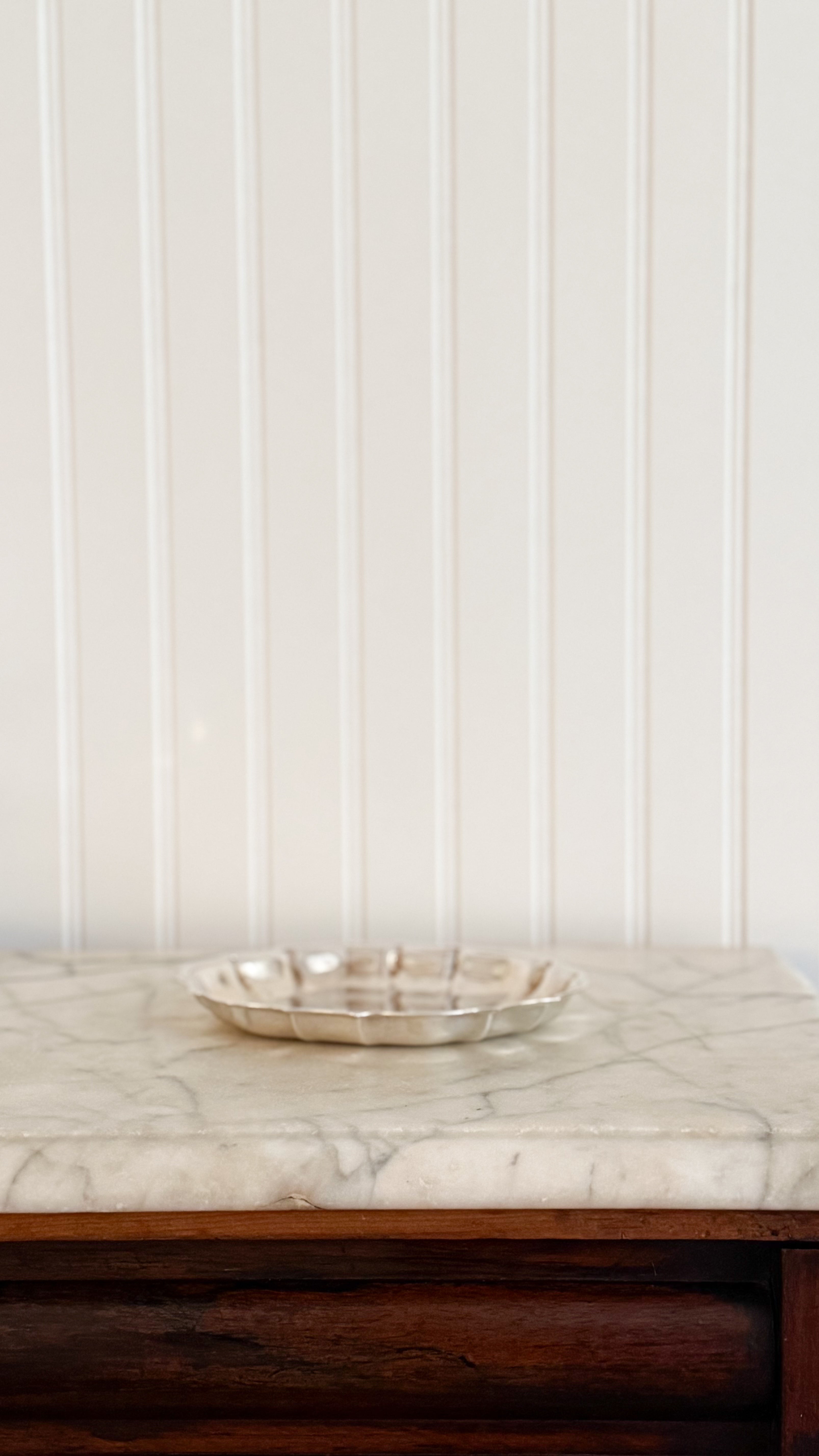 Vintage Silver Scallop Tray