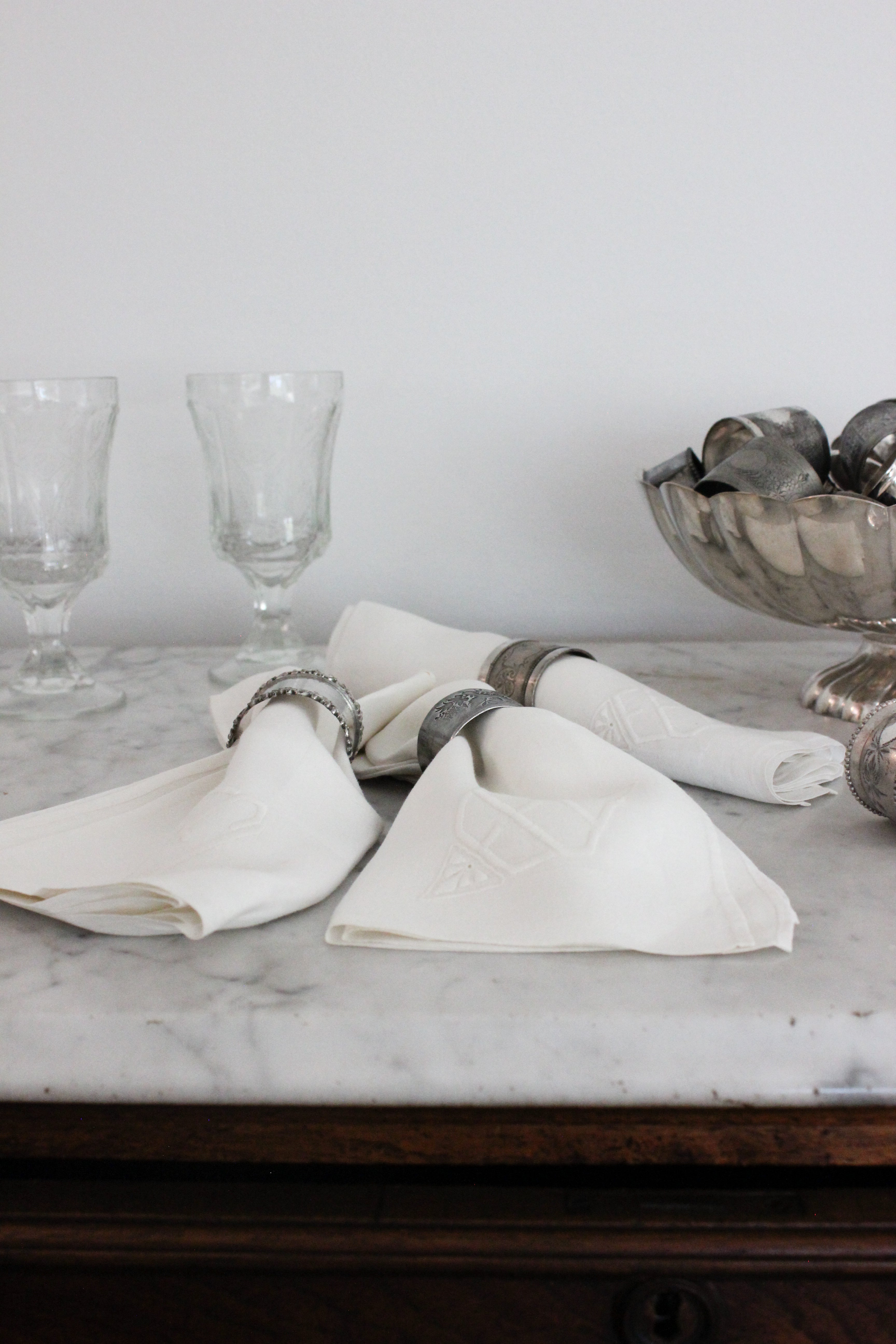 Vintage Embroidered Napkins