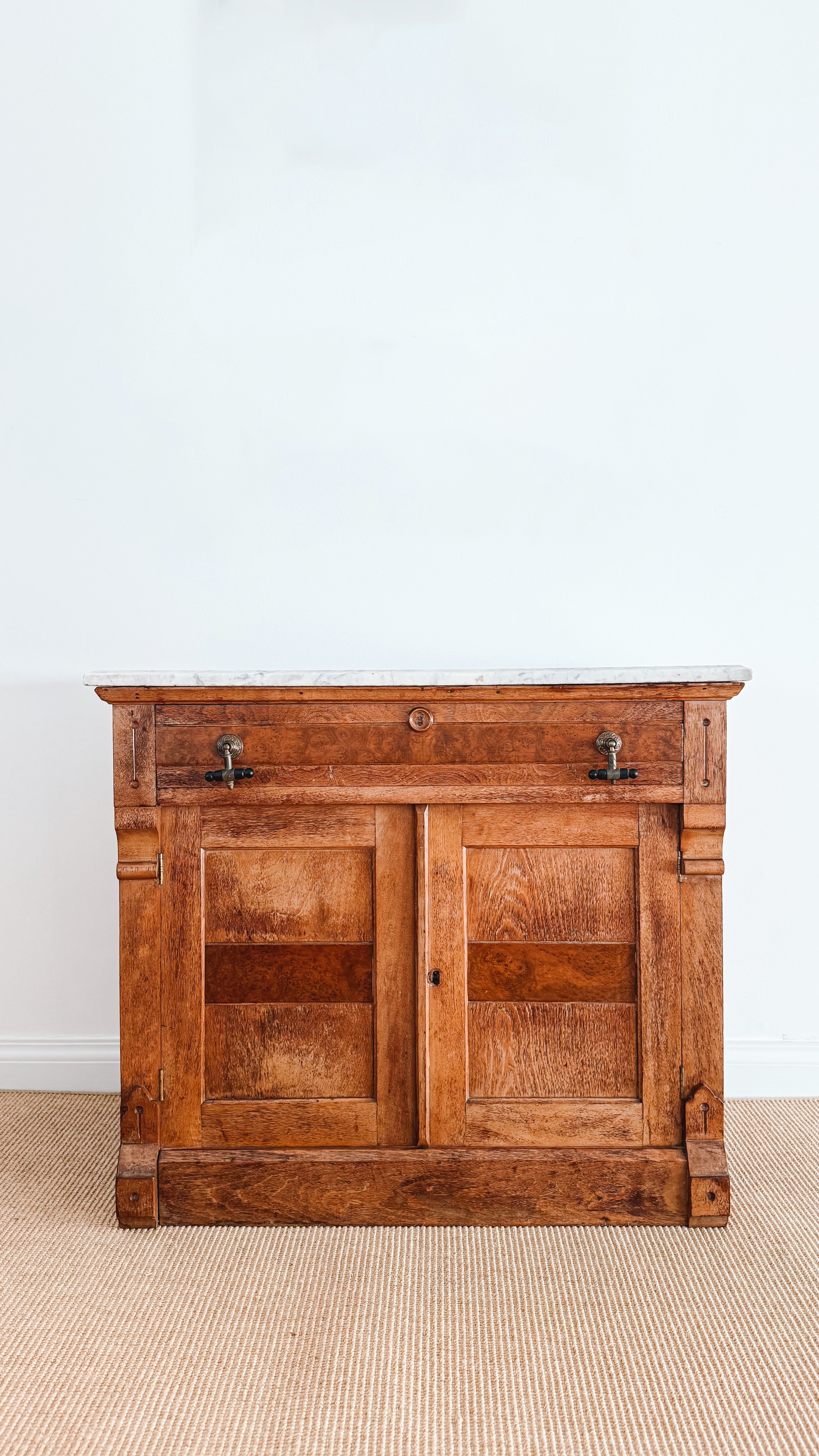 Antique 19th c Marble Cabinet