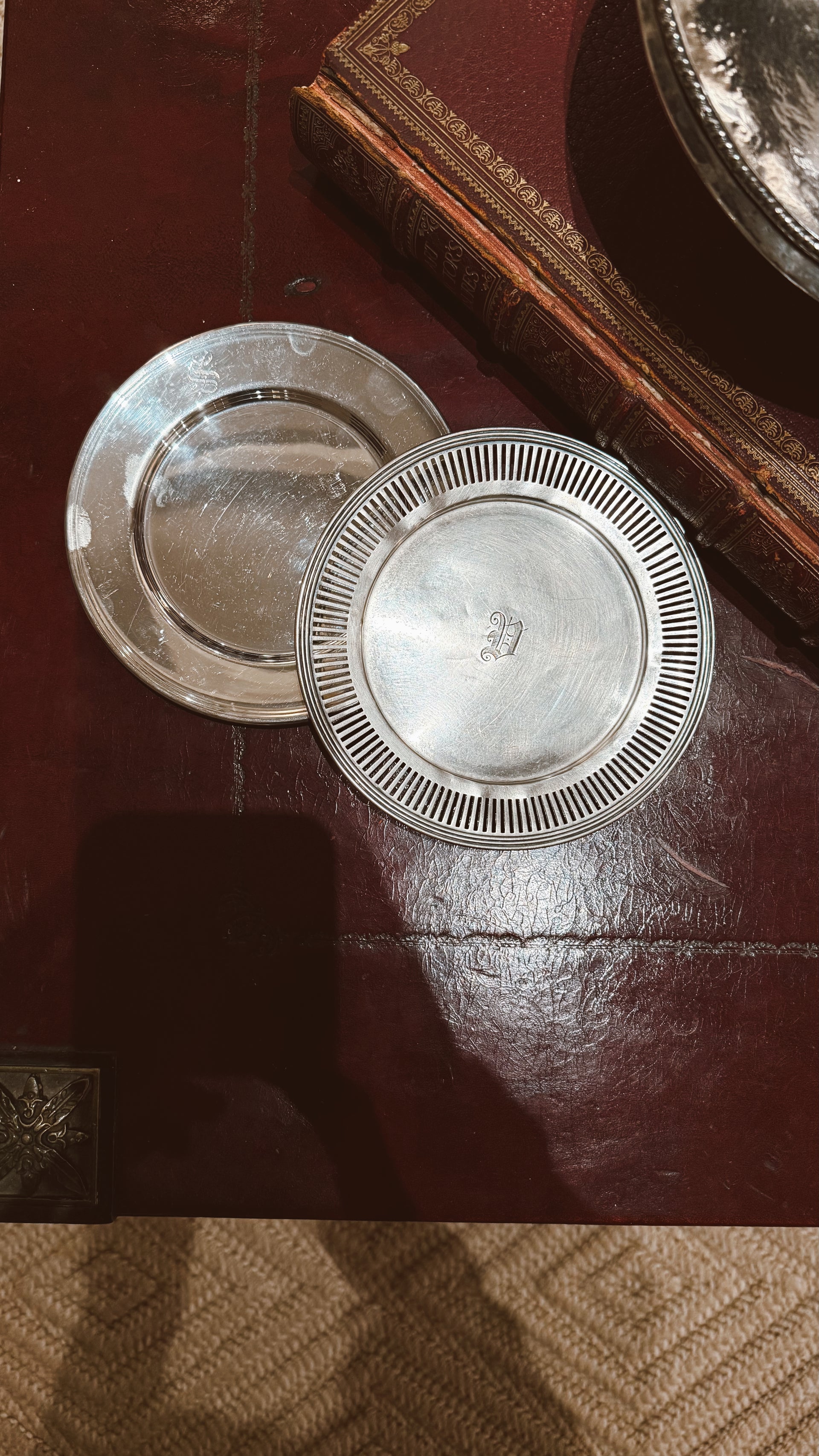 Sterling Wine/Bottle Coaster