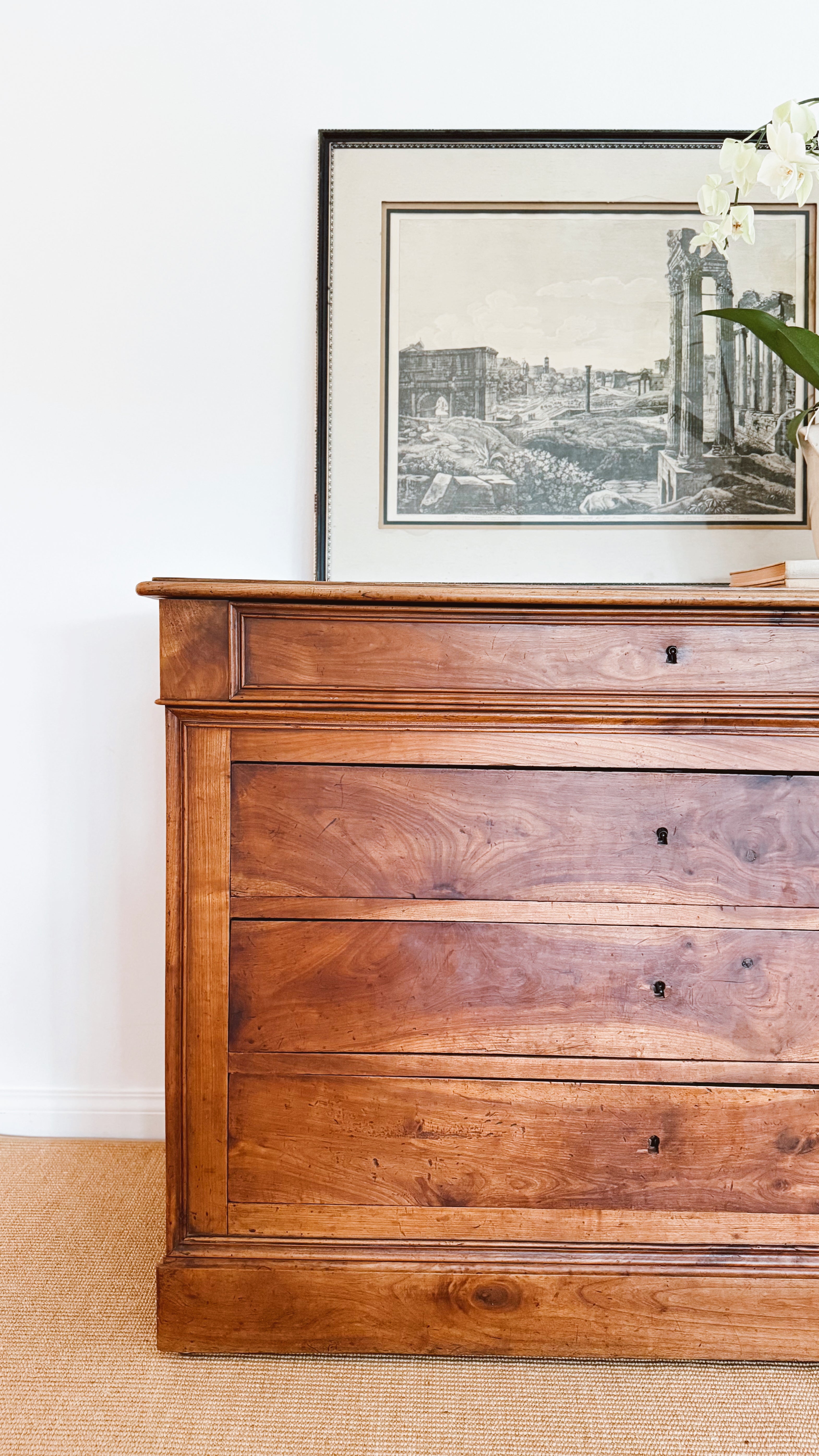 Antique Framed Italian Etching