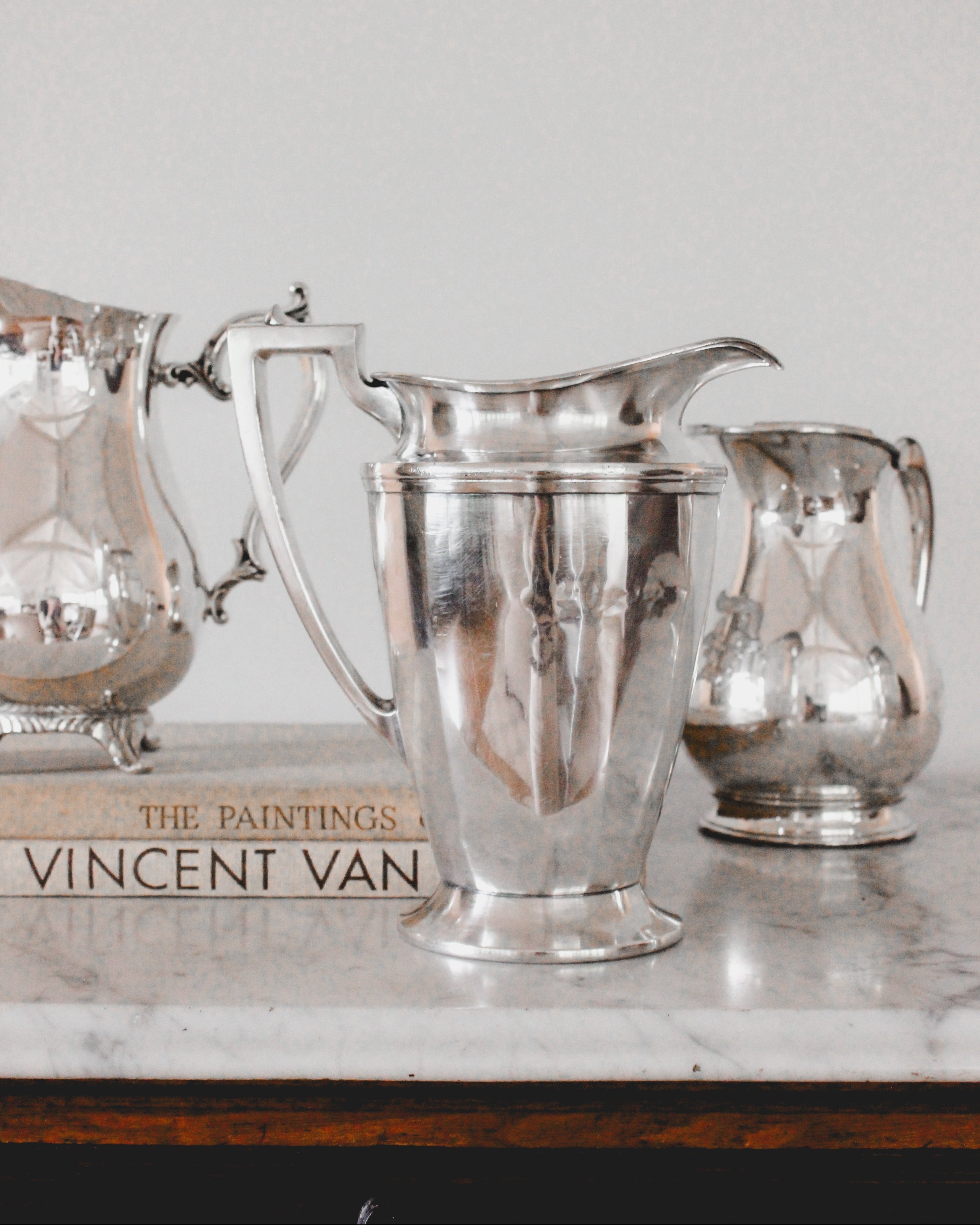 Vintage Silver Water Pitcher