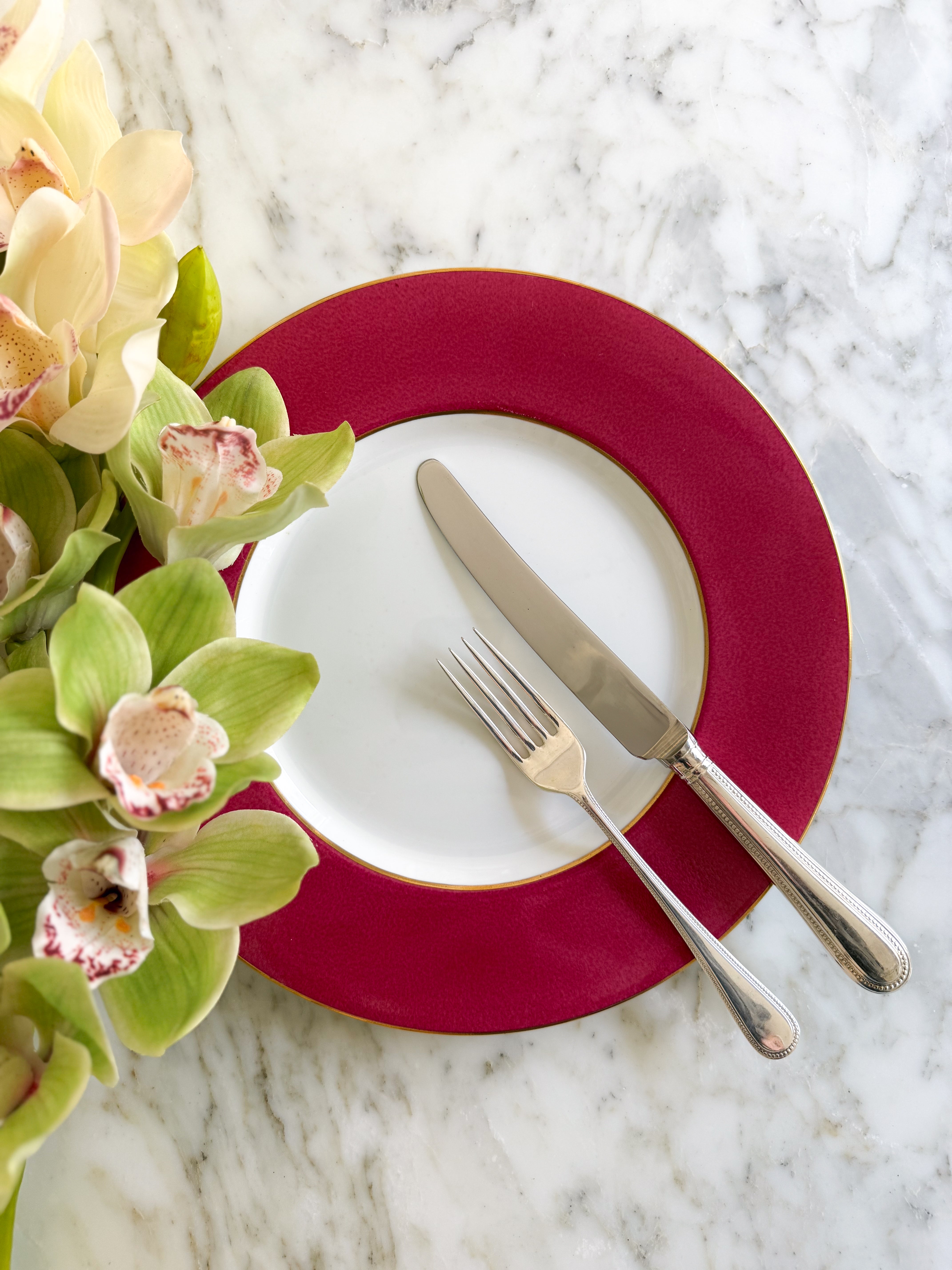 Vintage Set of 12 English Dinner Plates