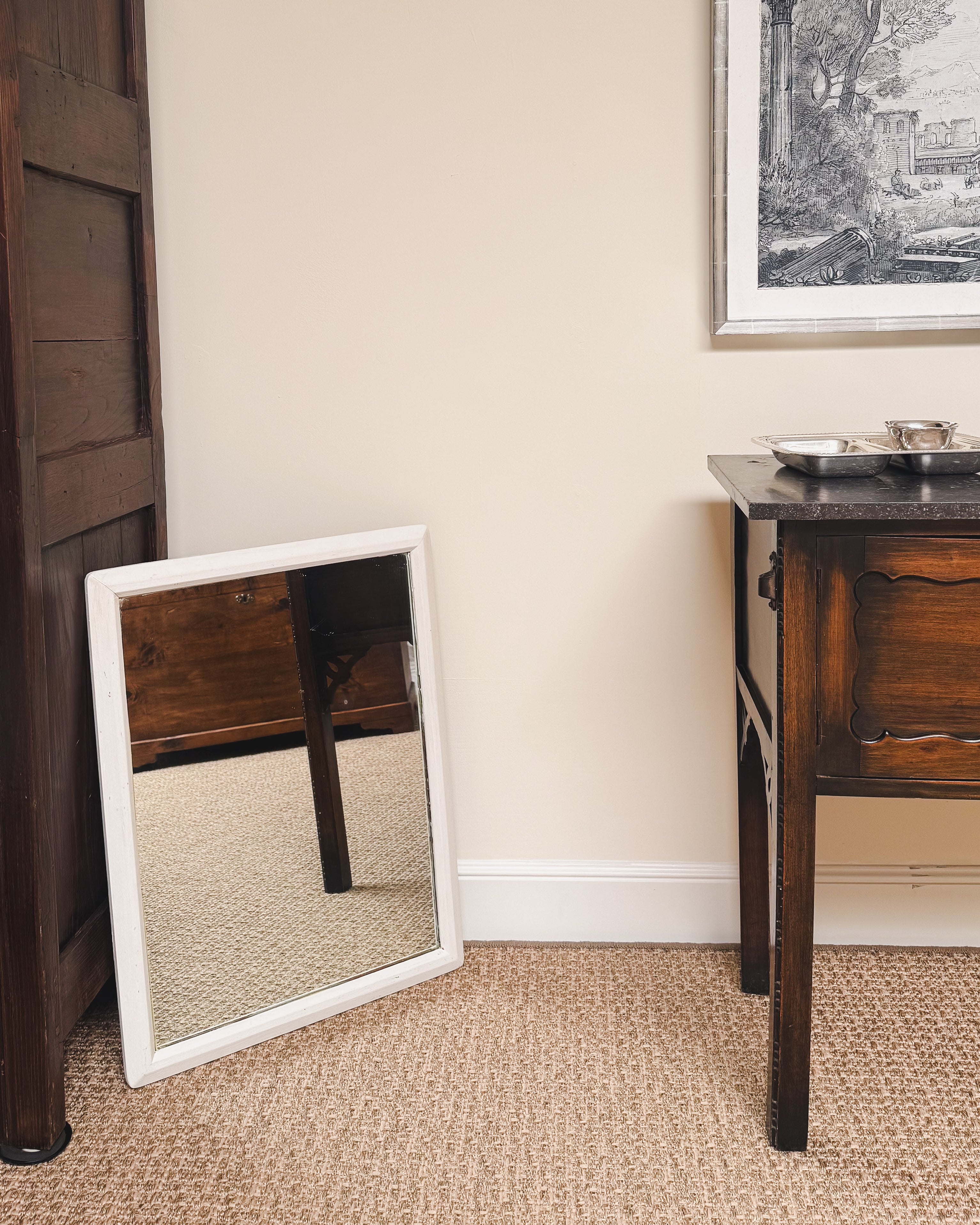 Early Vintage Painted Mirror