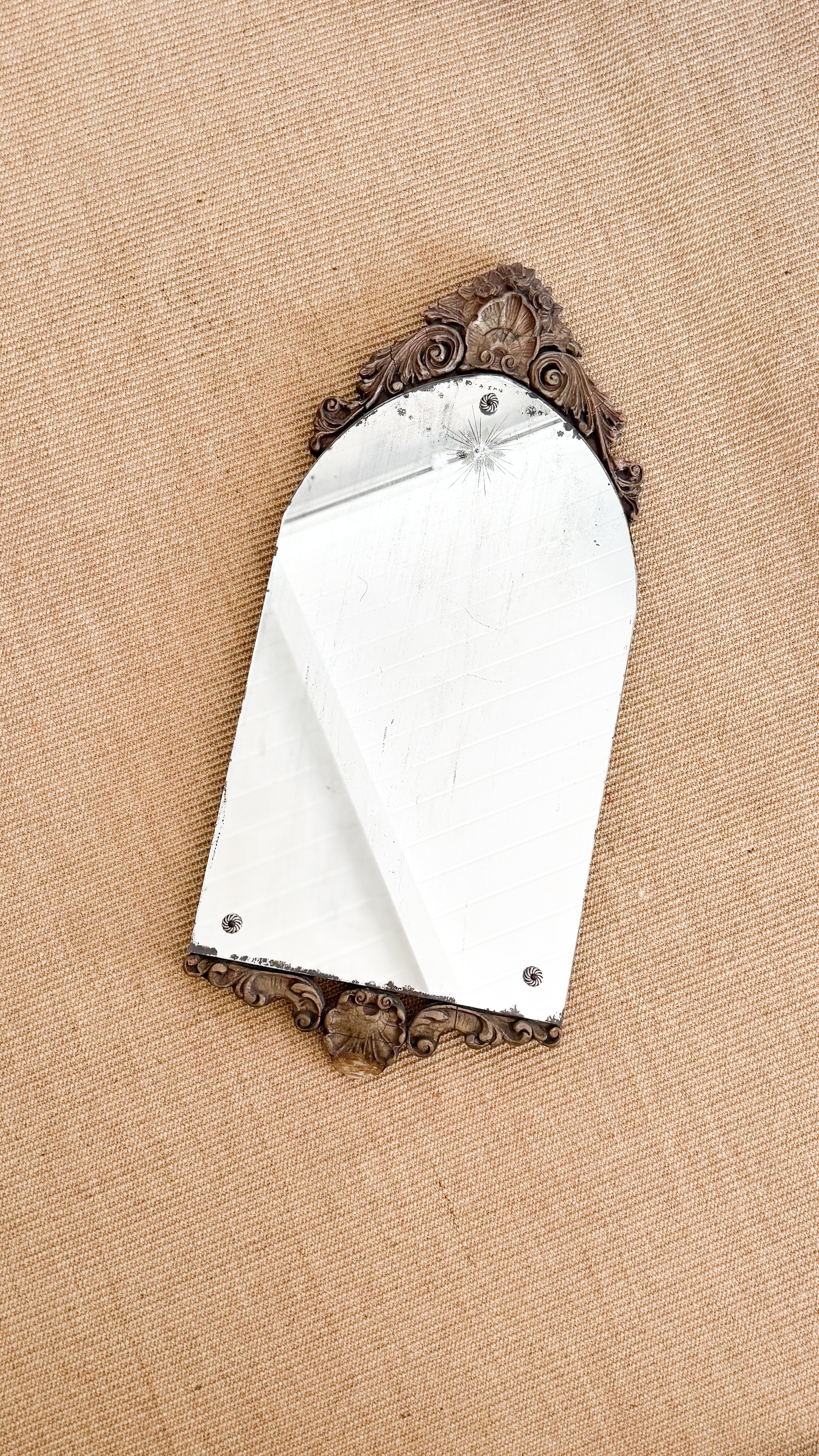 Antique Petite Gilt Mirror