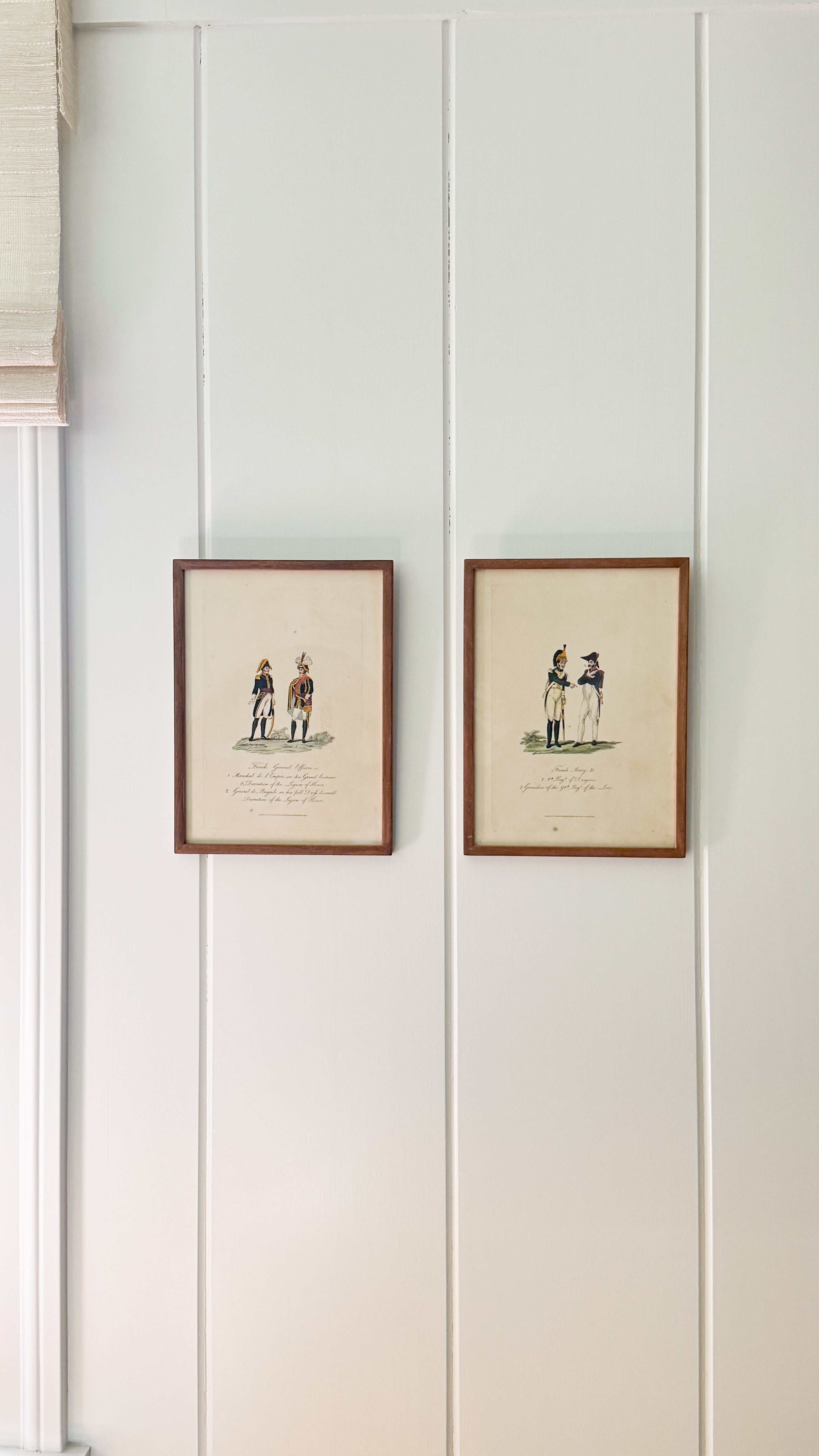 Pair of Antique English Soldier Engravings