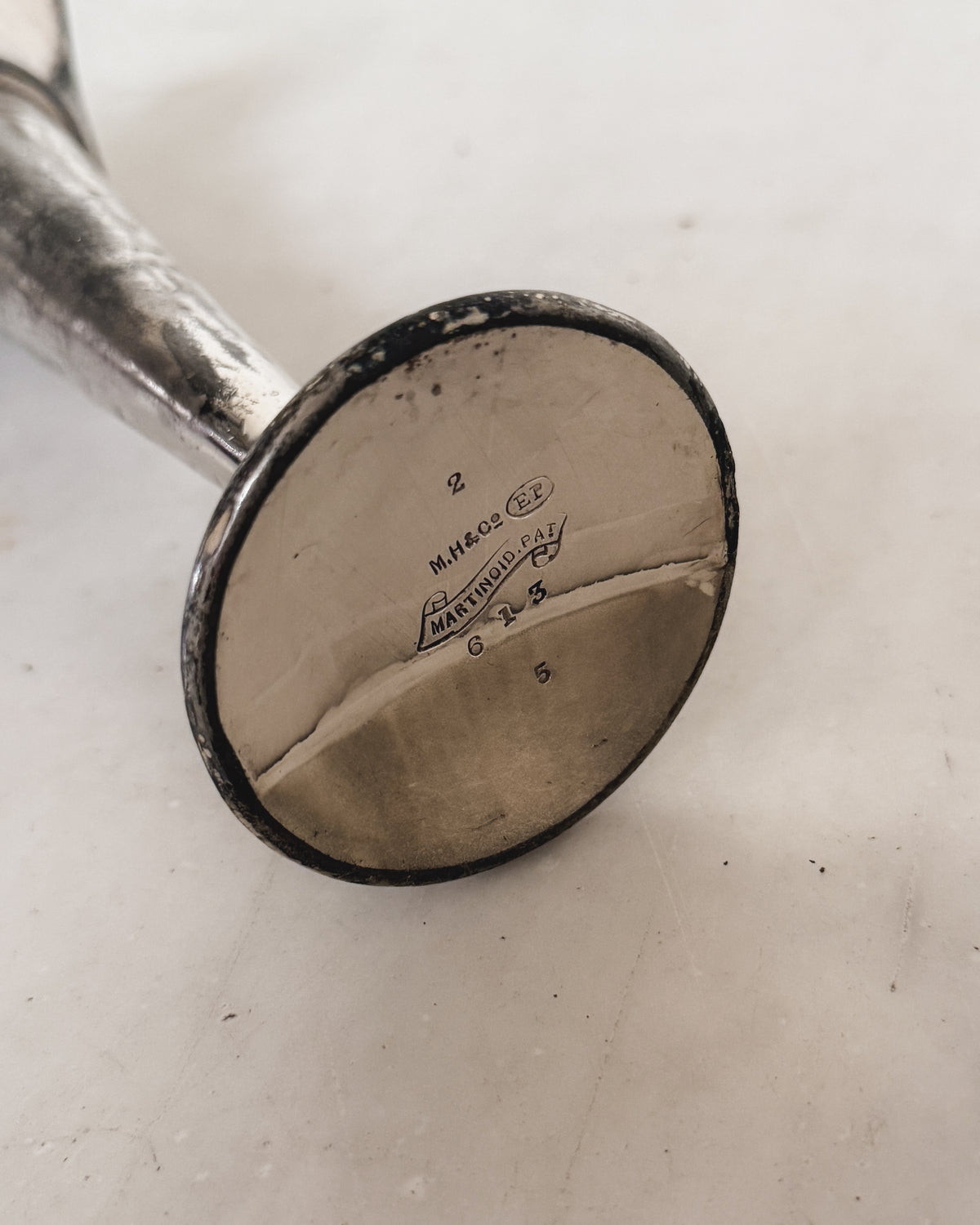 Antique English Silver Bud Vase | Martin, Hall & Co.
