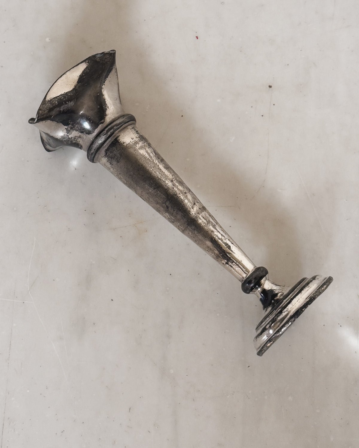 Antique English Silver Bud Vase | Martin, Hall & Co.