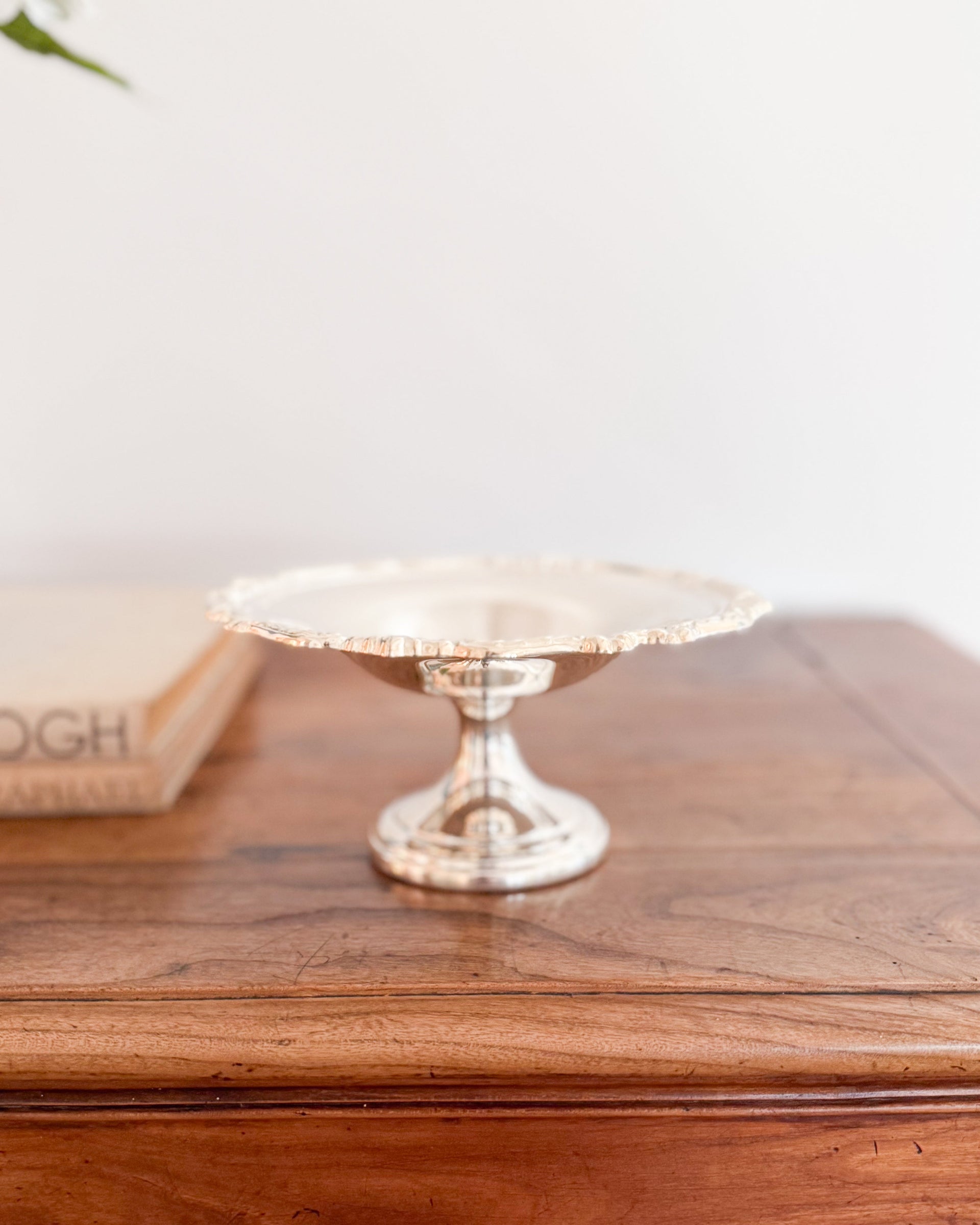 Vintage Silver Pedestal Dish