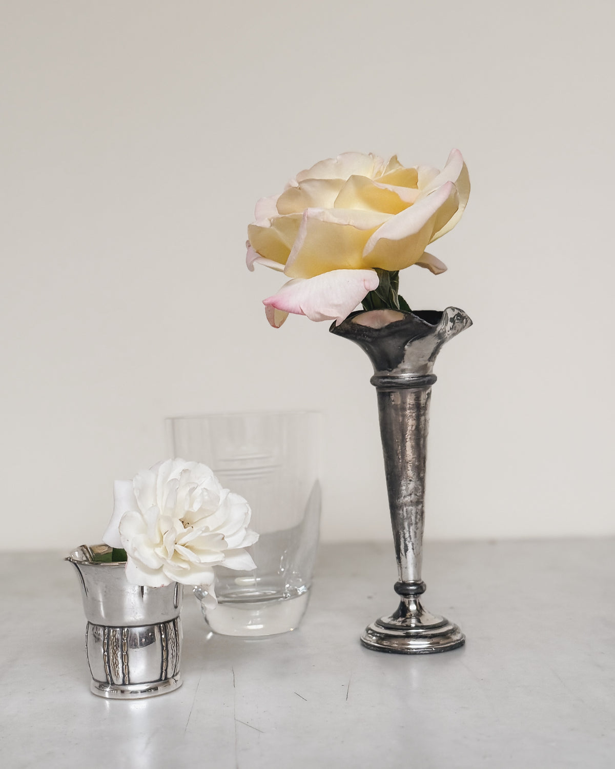 Antique English Silver Bud Vase | Martin, Hall & Co.
