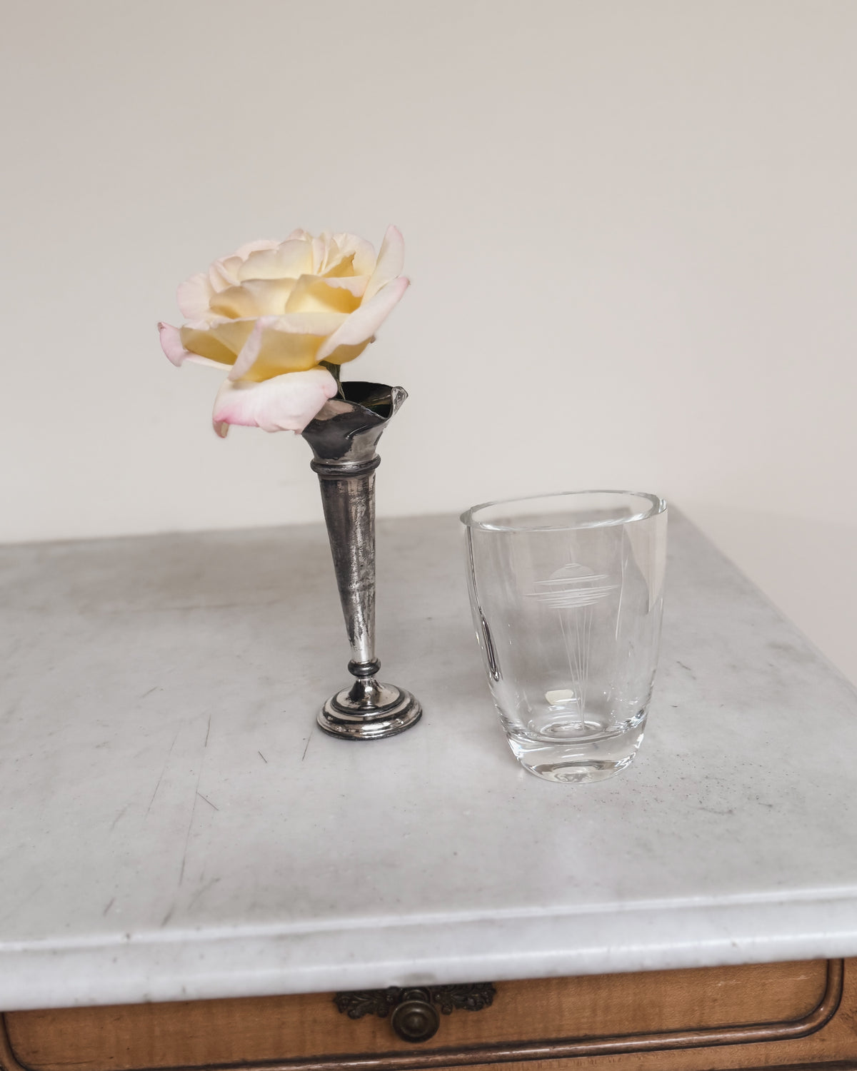 Antique English Silver Bud Vase | Martin, Hall & Co.