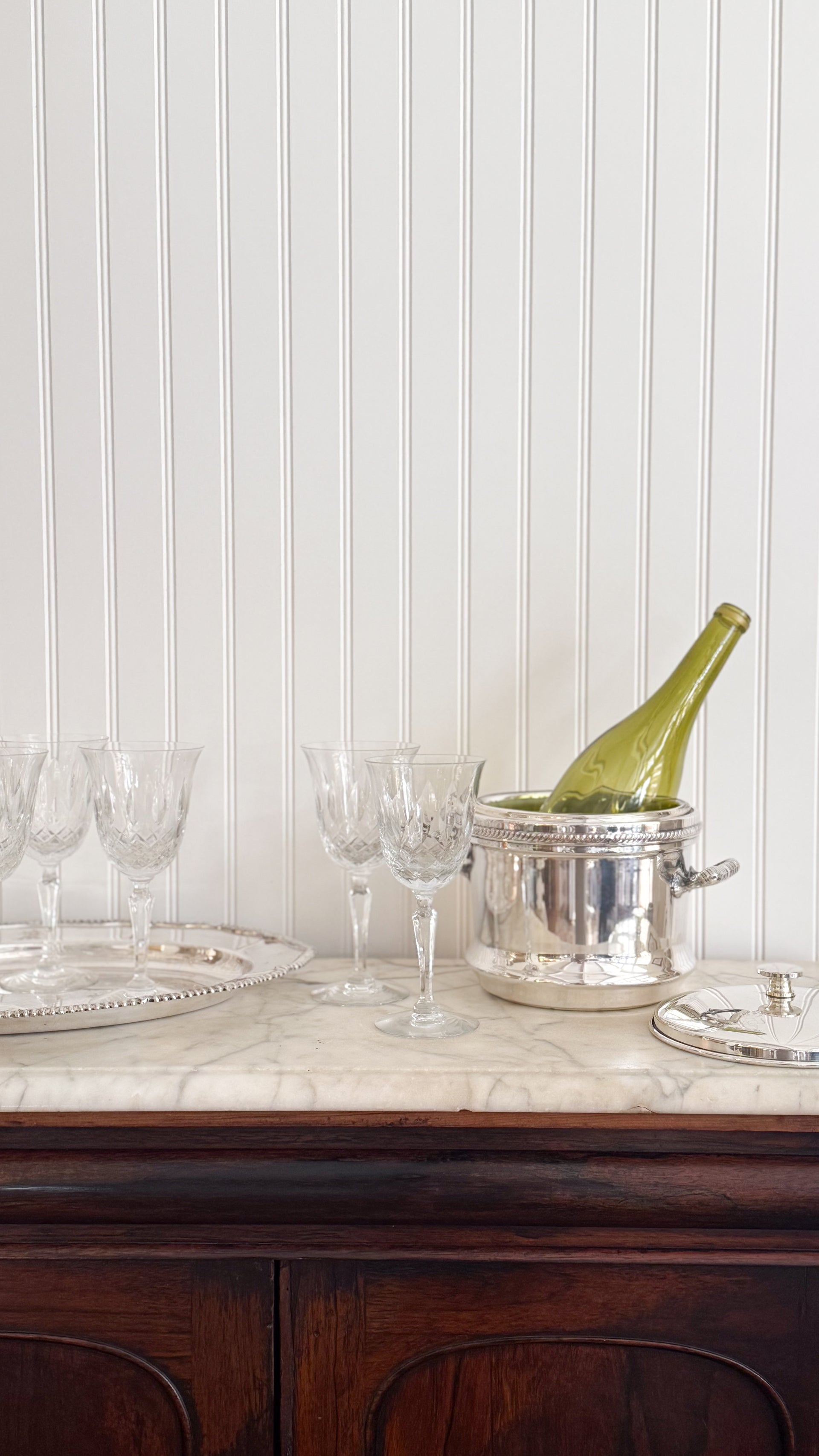 Vintage Silver Lion Ice Bucket