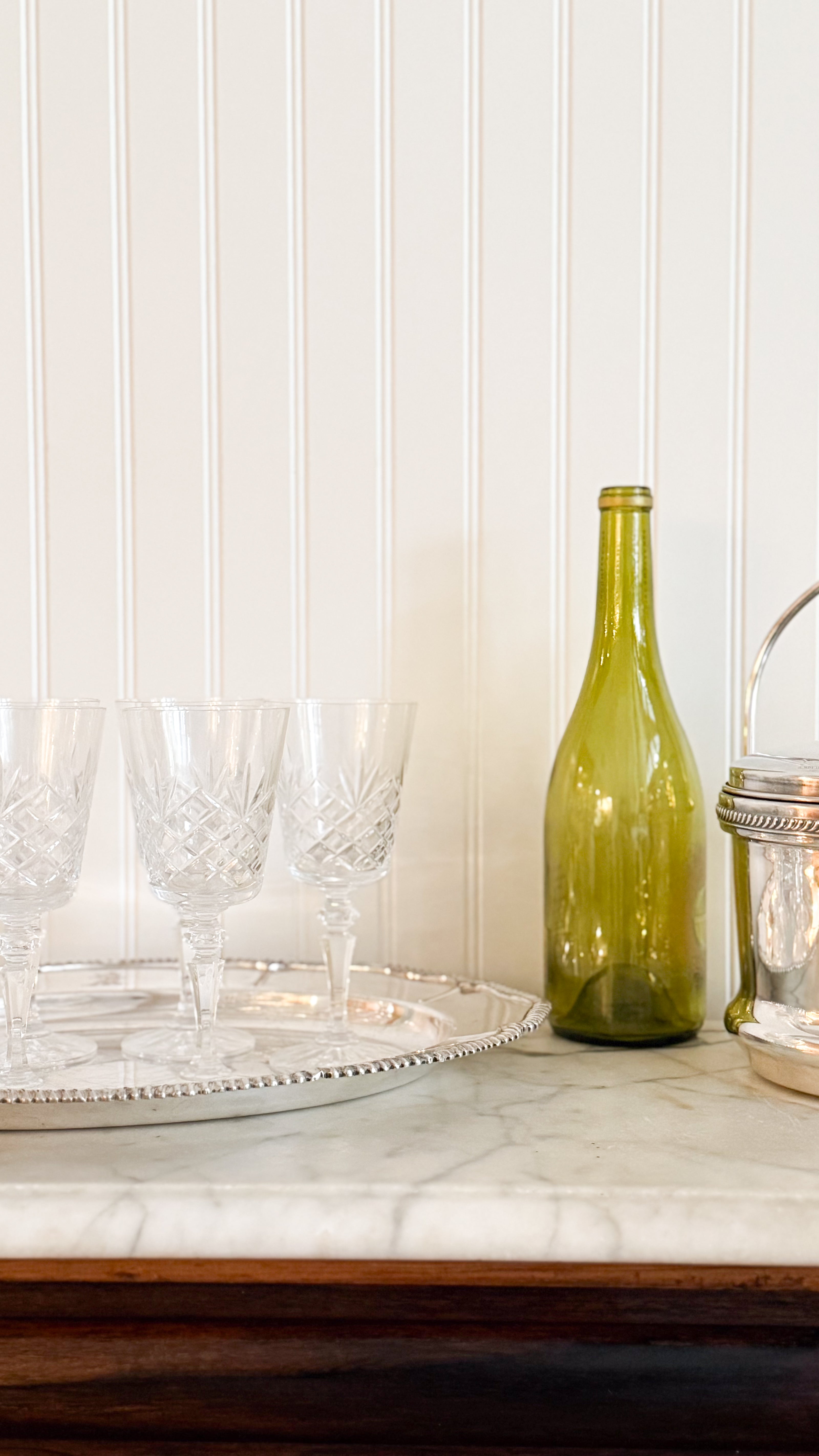 Vintage Irish Cut Crystal Goblet Set of 8