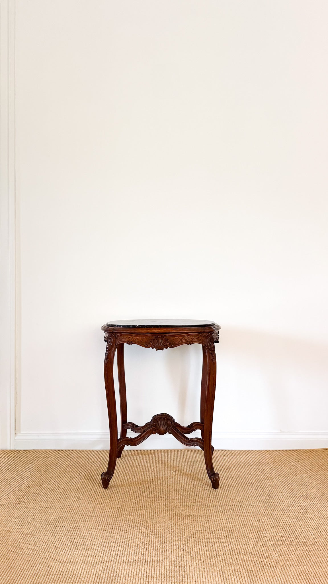 Antique 1920's French Marble Side Table