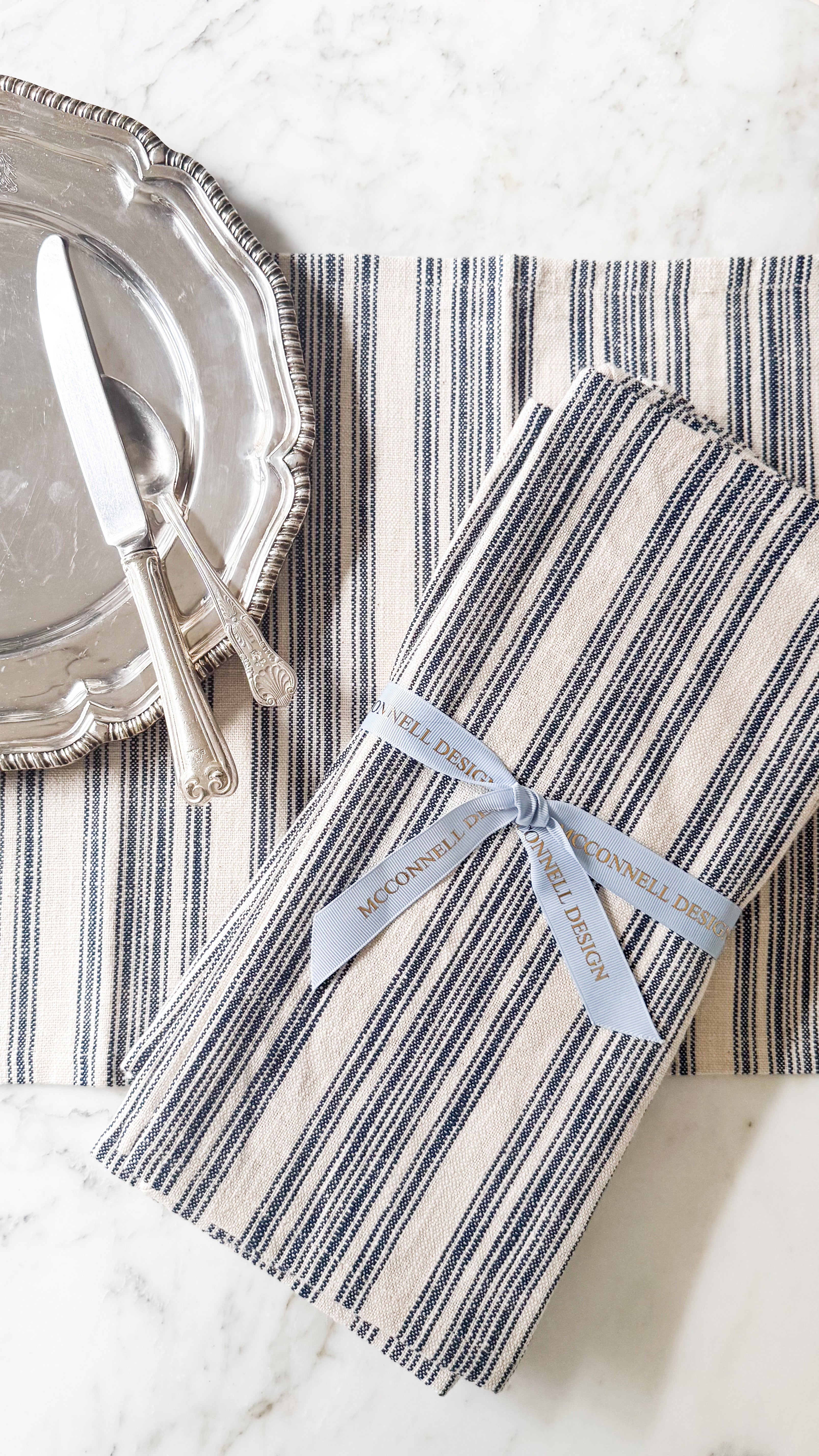 Larkspur Cotton Placemats, Set of 4