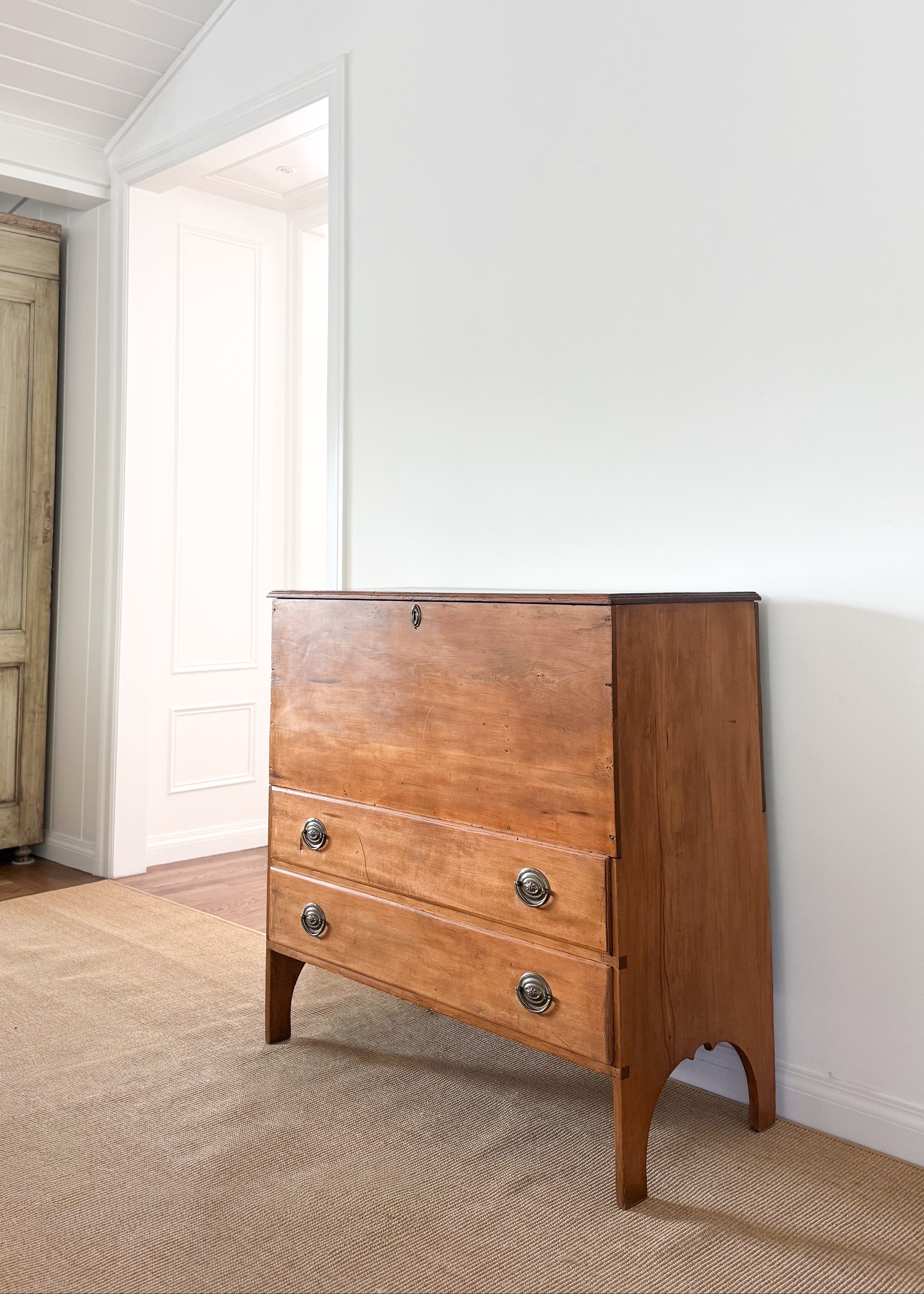 18th C. Early American Pine Mule Chest