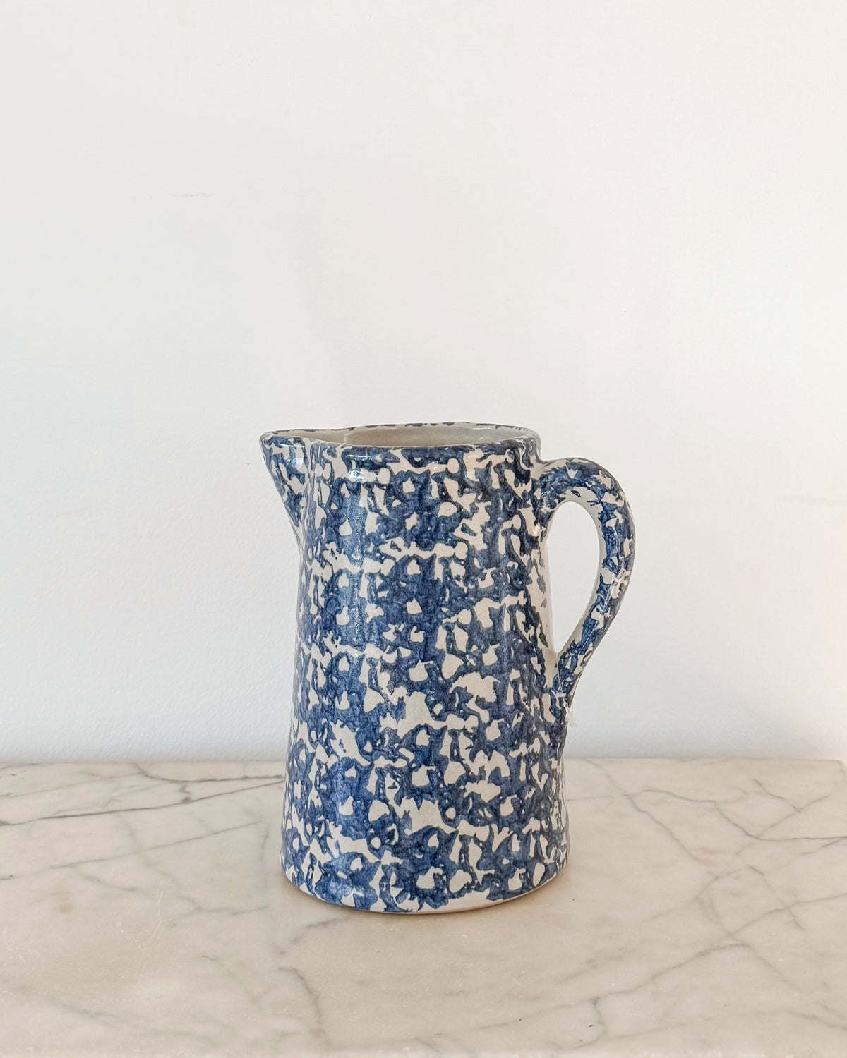Antique English Spongeware Pitcher No. 3