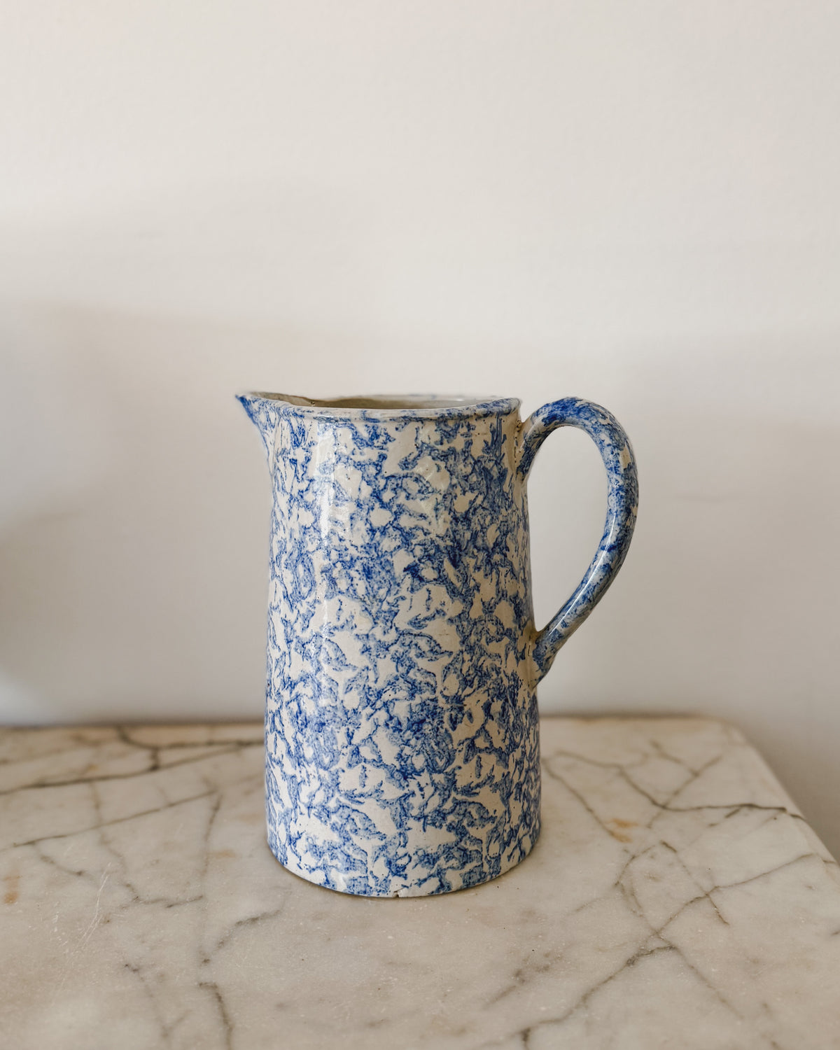 Antique English Spongeware Pitcher No. 1
