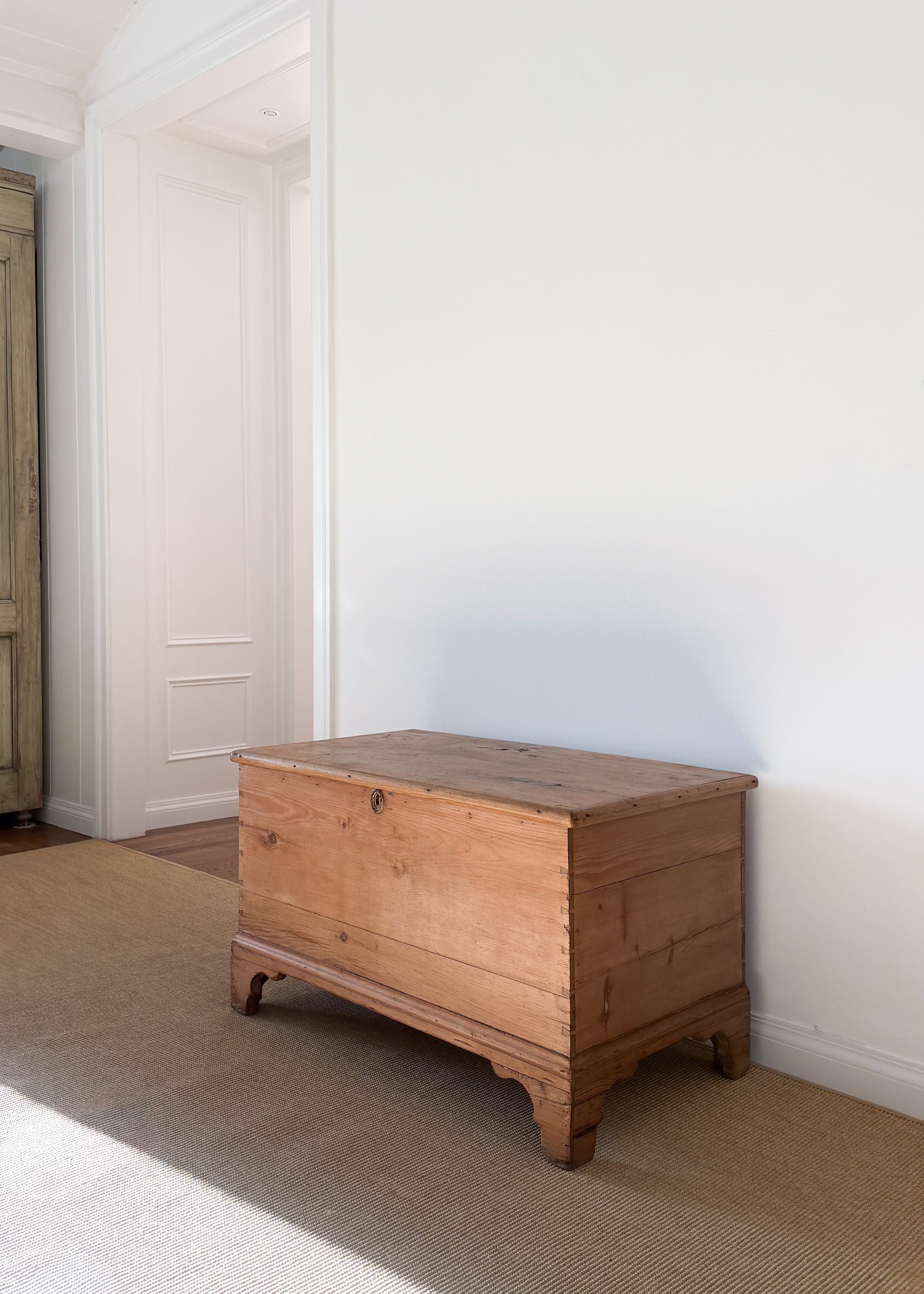 19th Century English Pine Blanket Chest