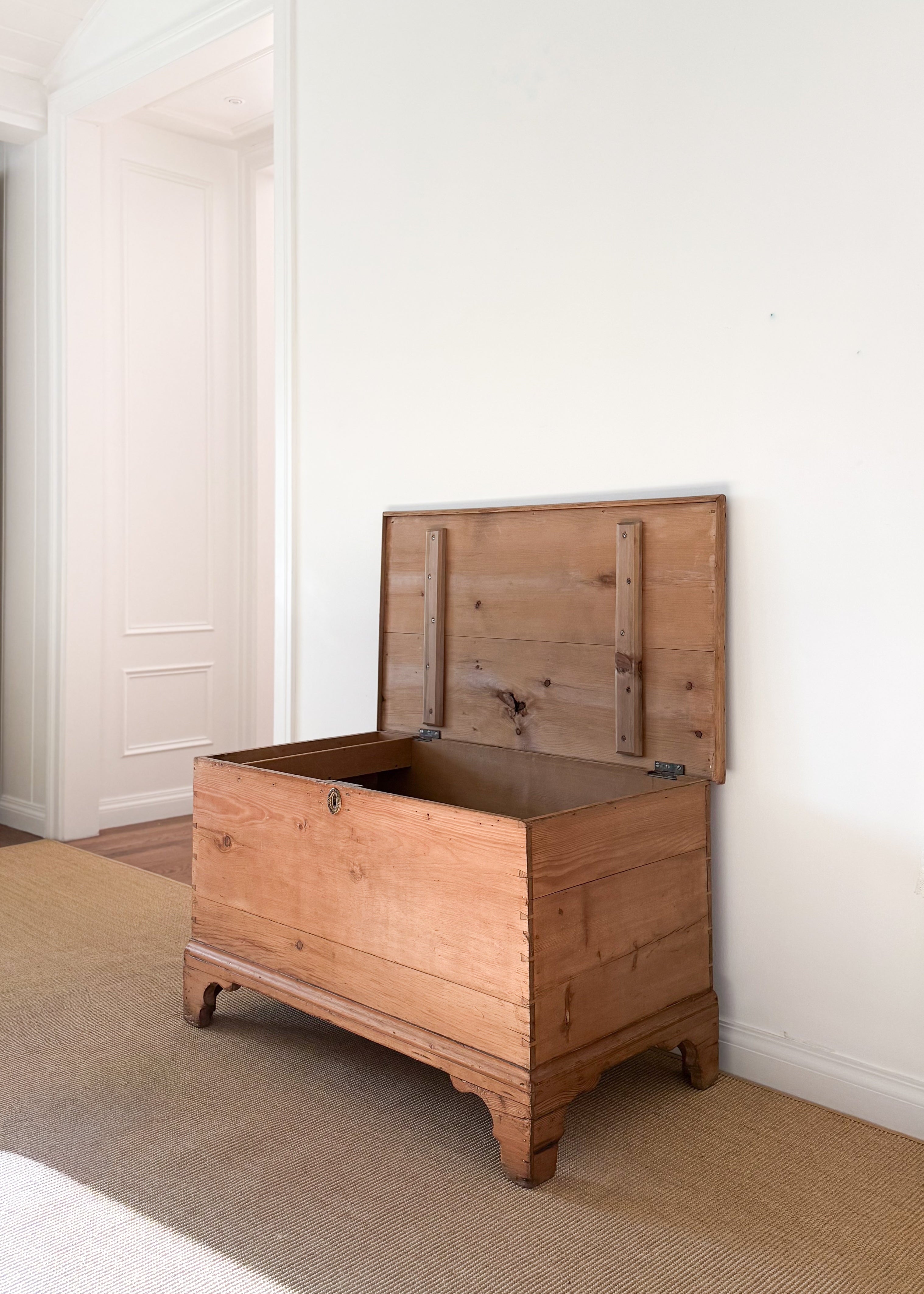 19th Century English Pine Blanket Chest