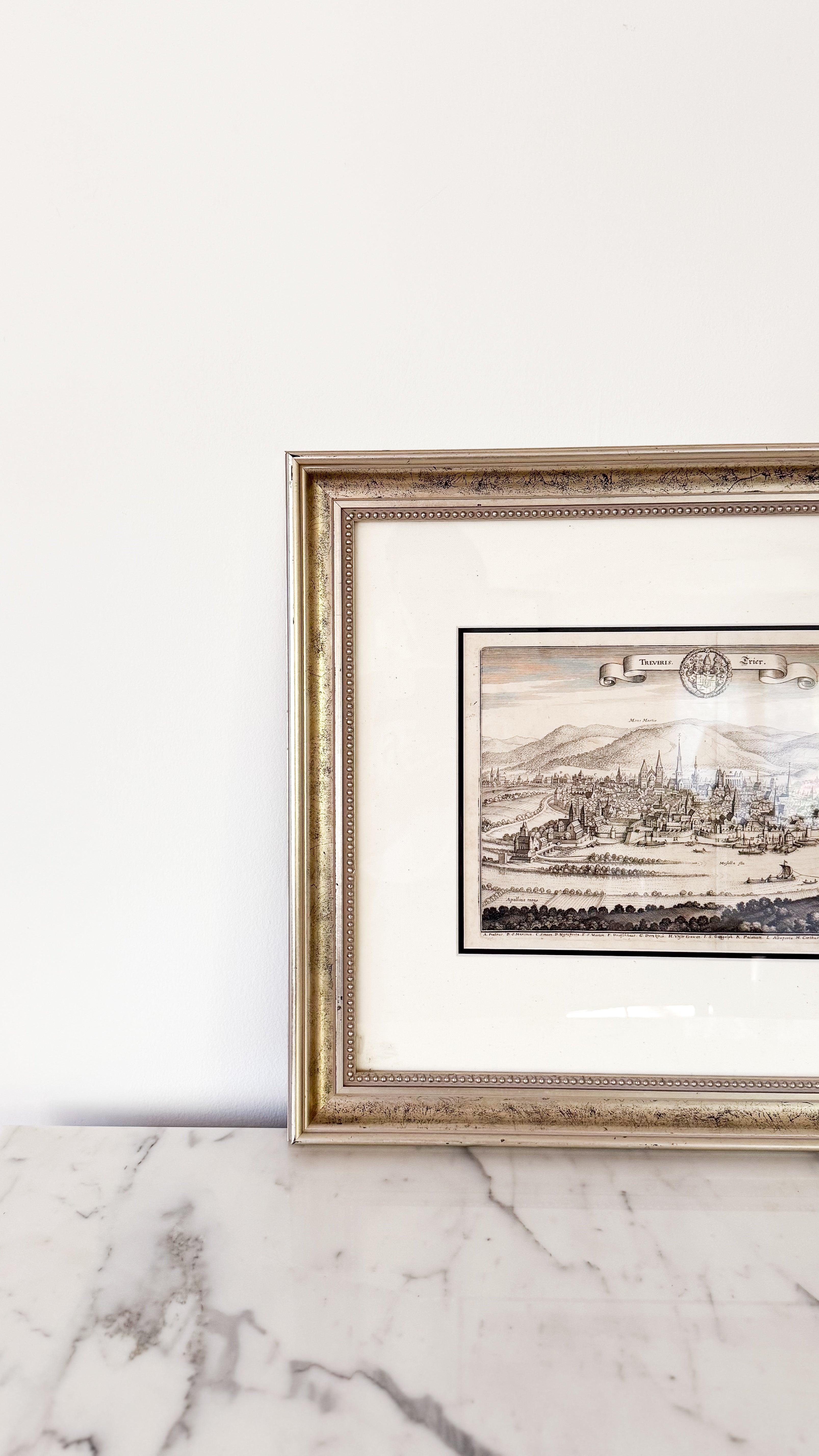 Antique German Engraving, likely 17th century