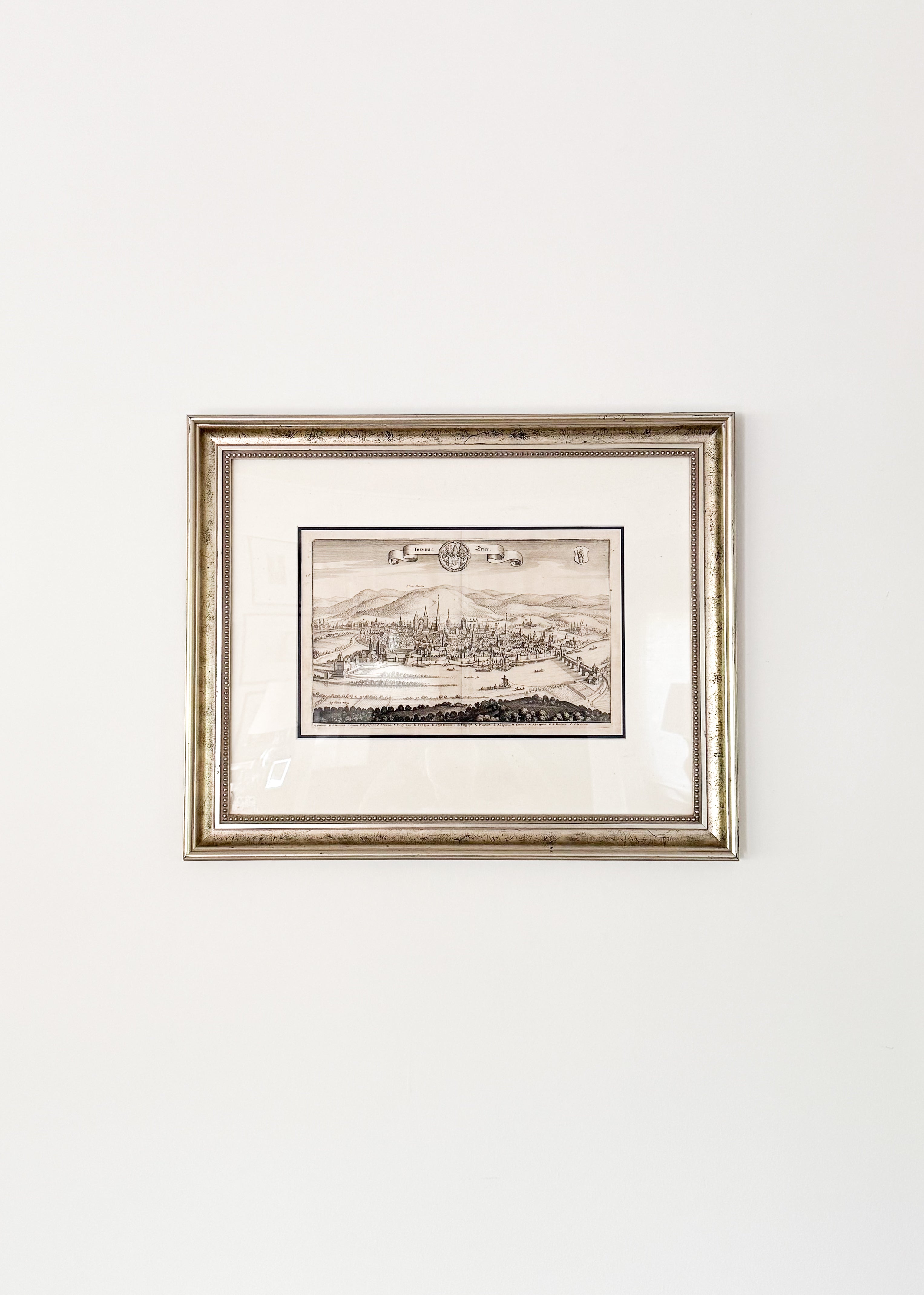 Antique German Engraving, likely 17th century