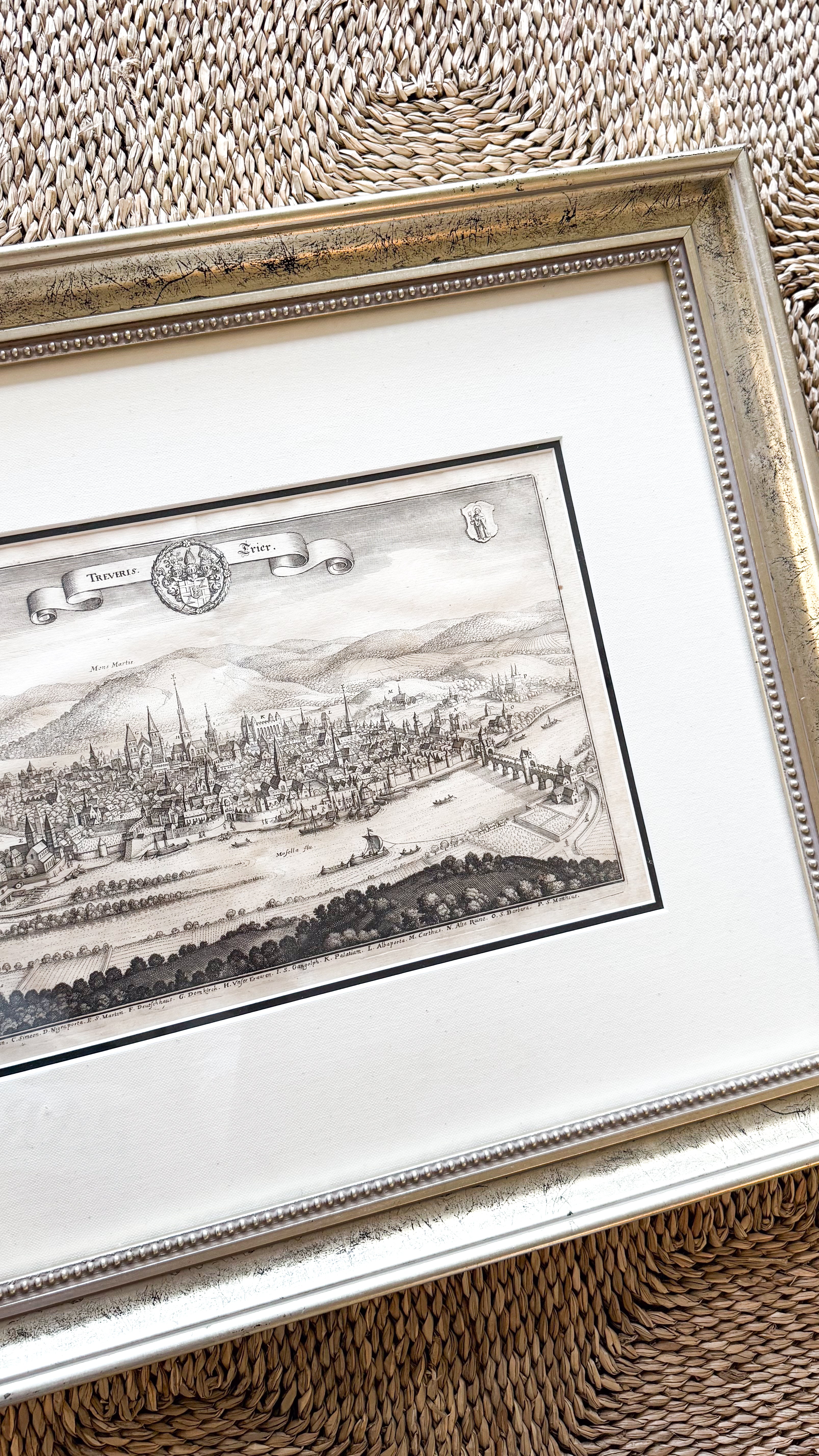 Antique German Engraving, likely 17th century