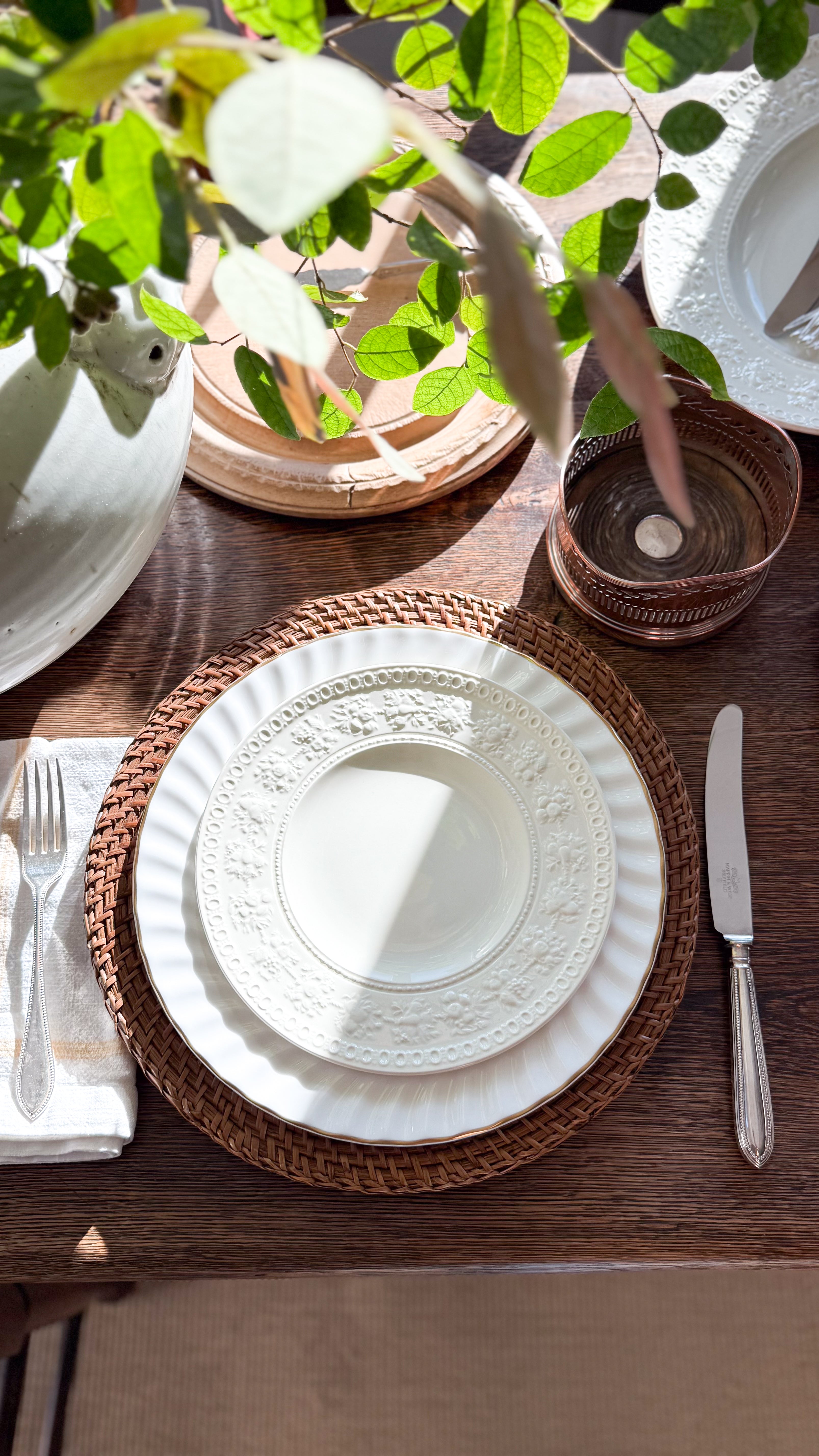 Antique European Trestle Dining Table