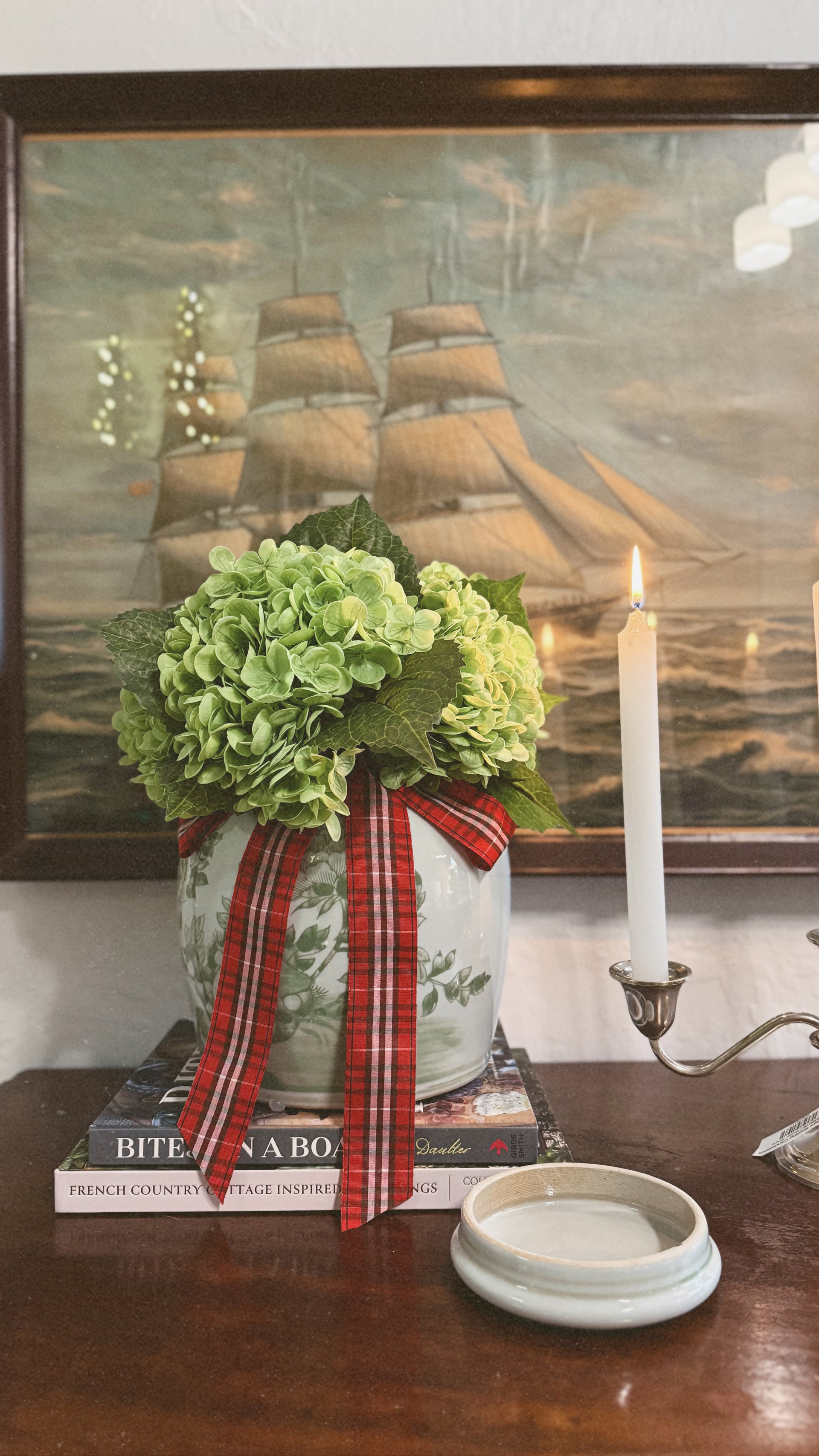 Hydrangea & Peony Jar Arrangement
