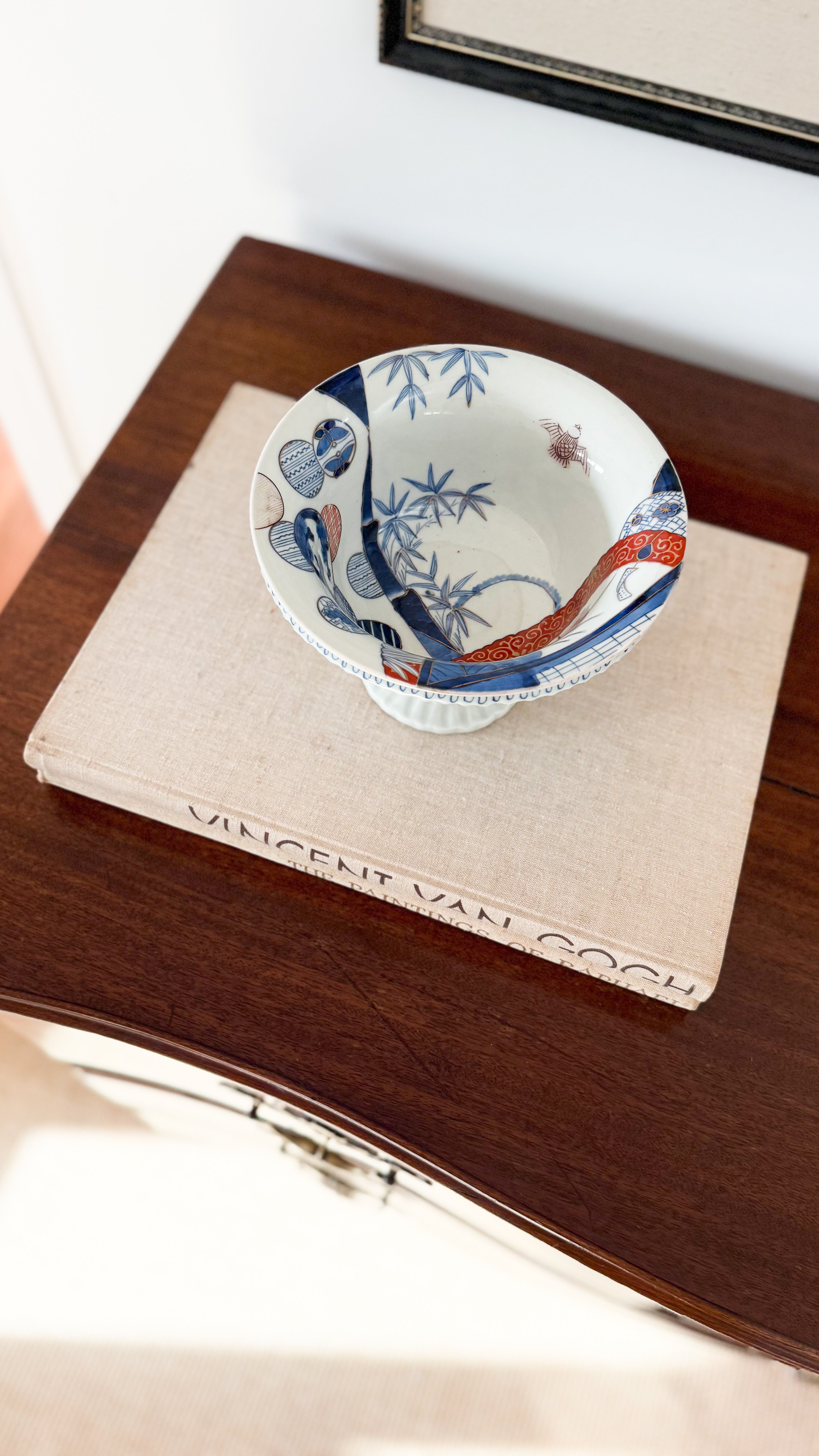 Antique Japanese Pedestal Bowl