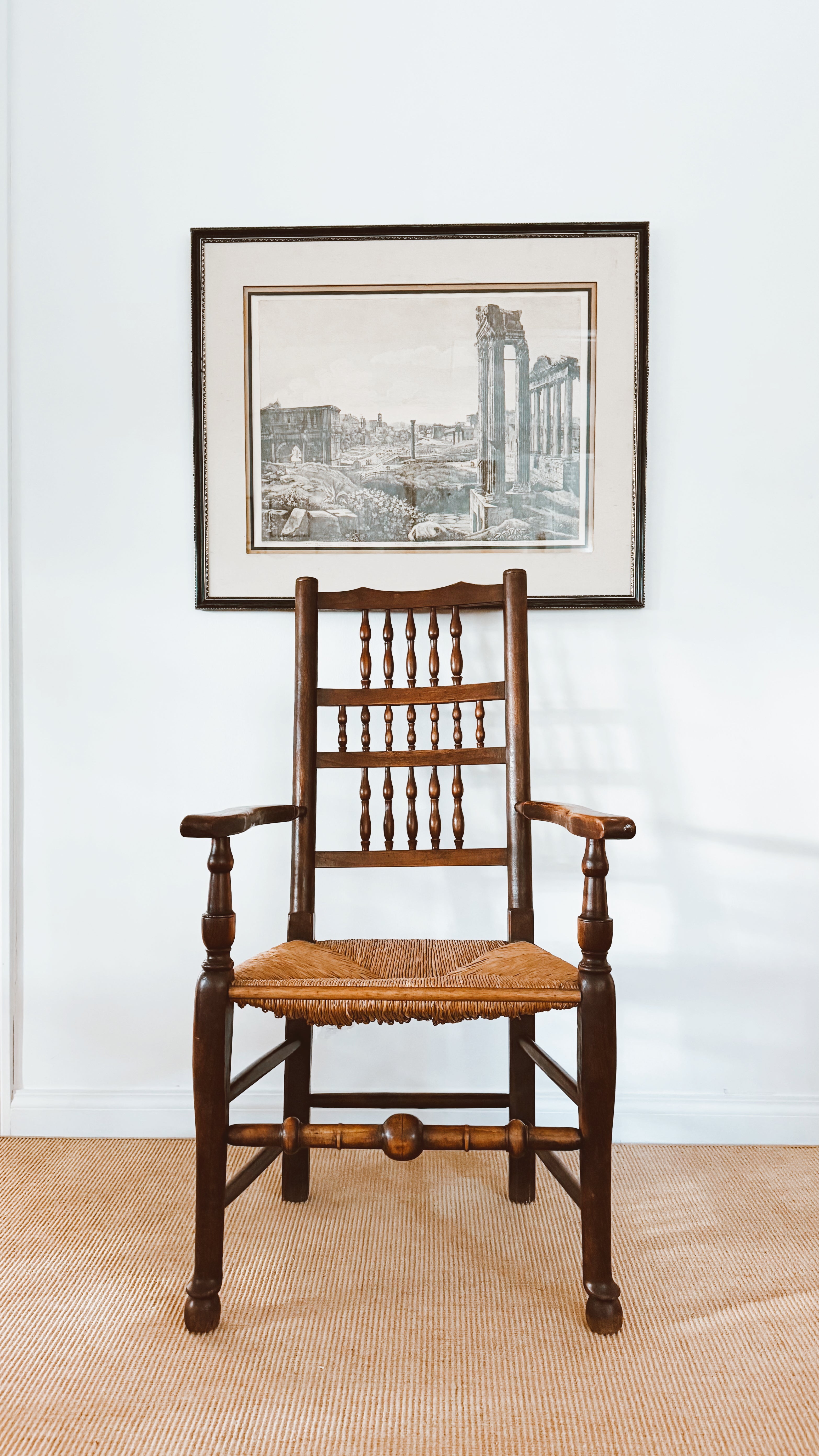 Antique Framed Italian Etching