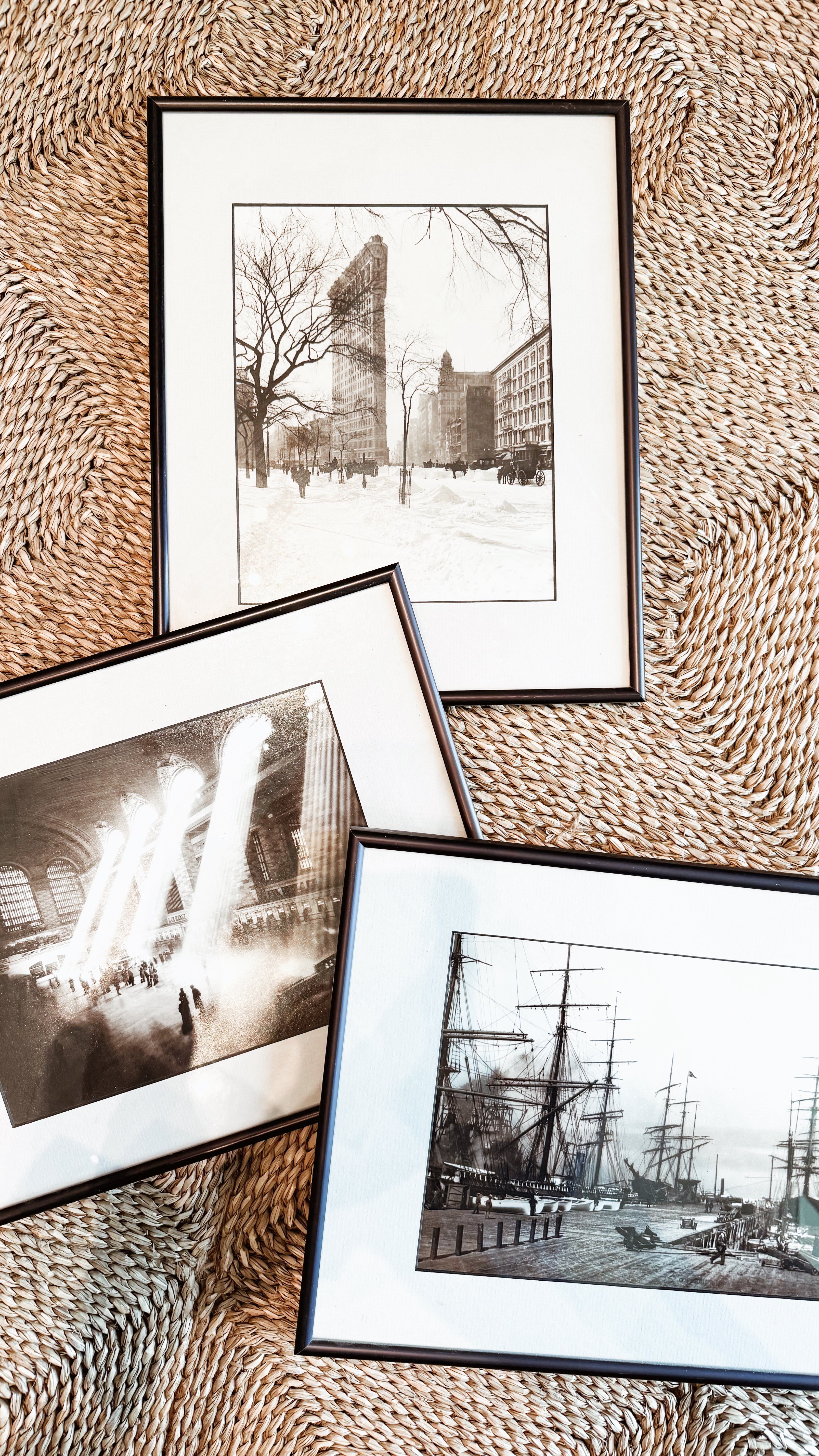 Vintage Framed 1900 Photograph of San Francisco Wharf