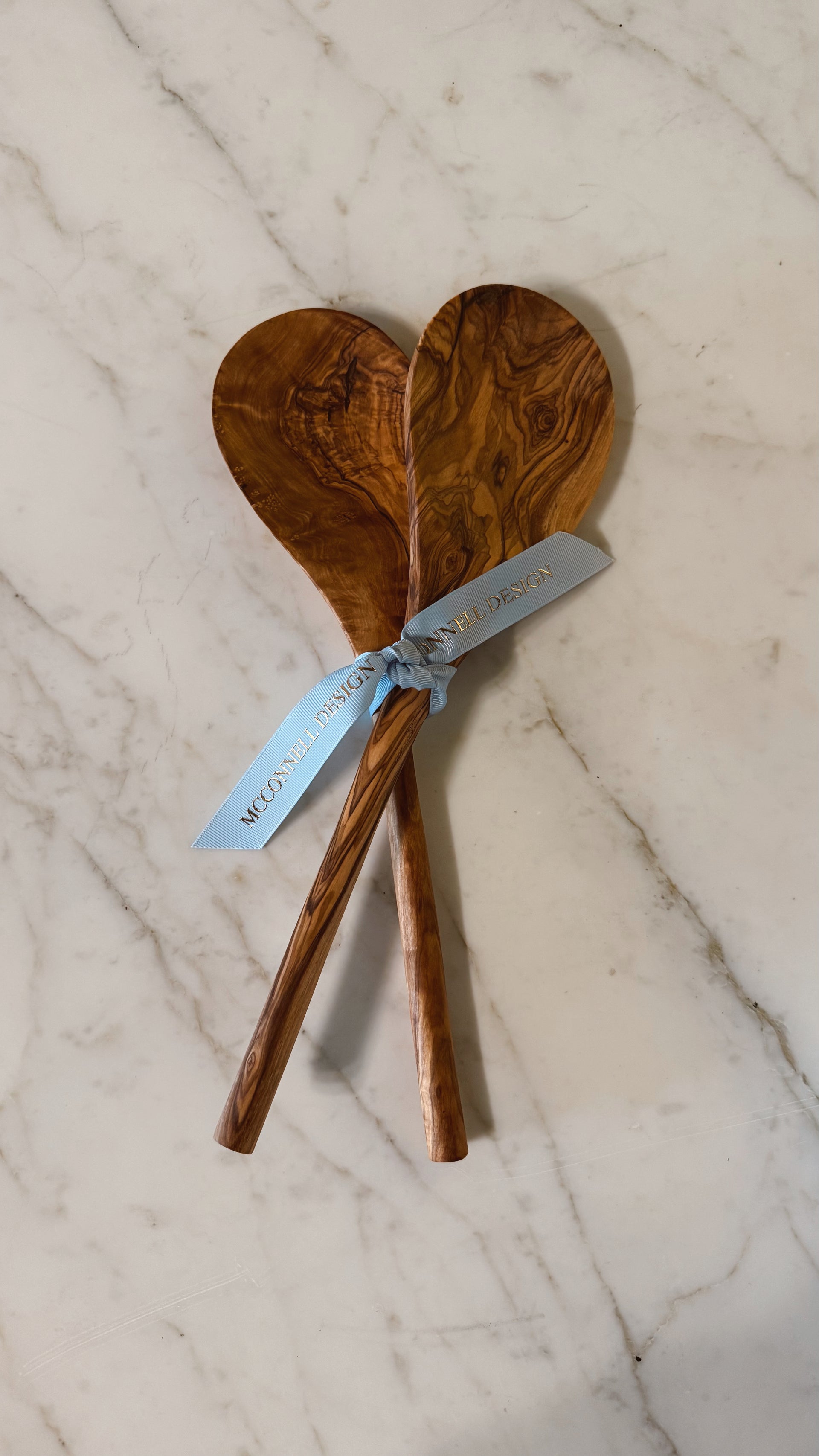 Ancient Olivewood Set of Serving Spoons