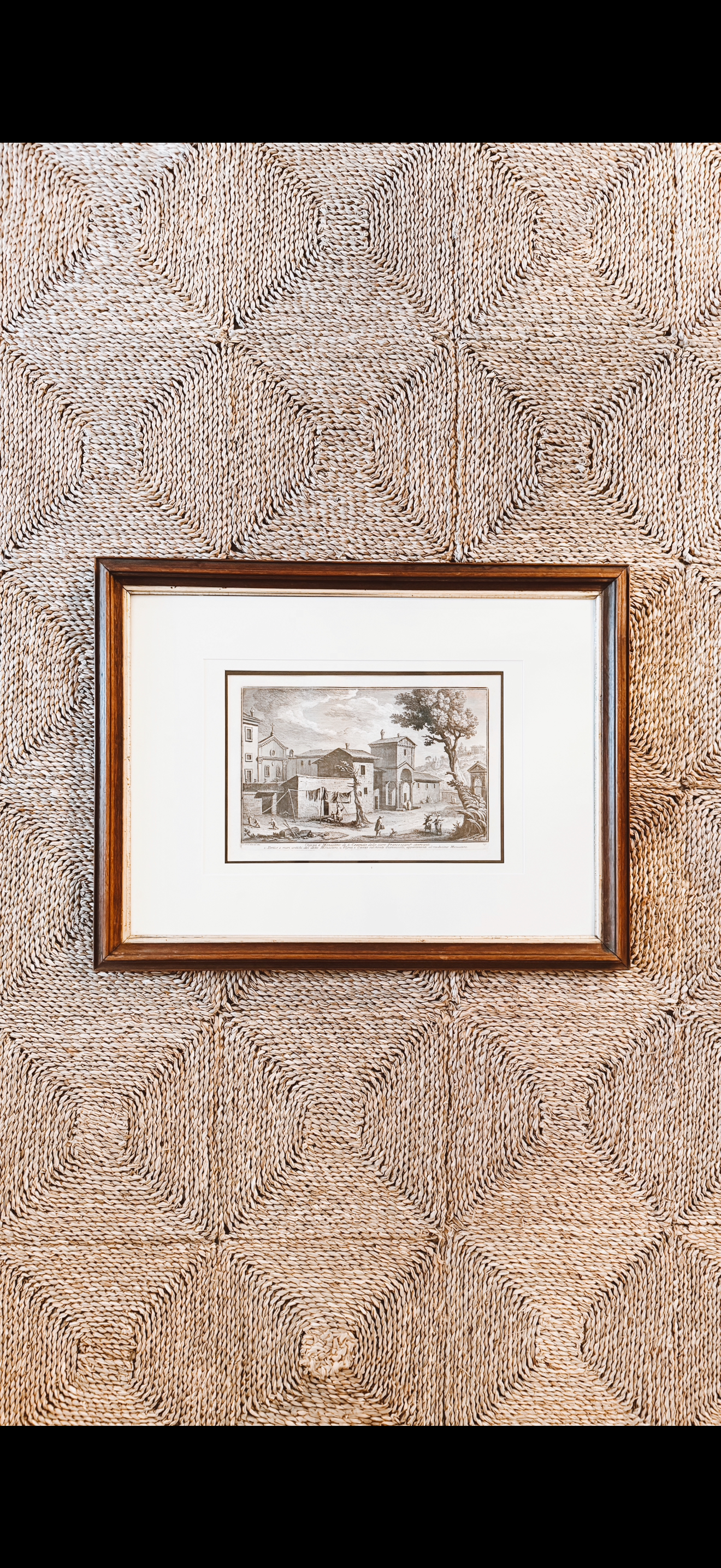 Antique Italian Etching from Paris