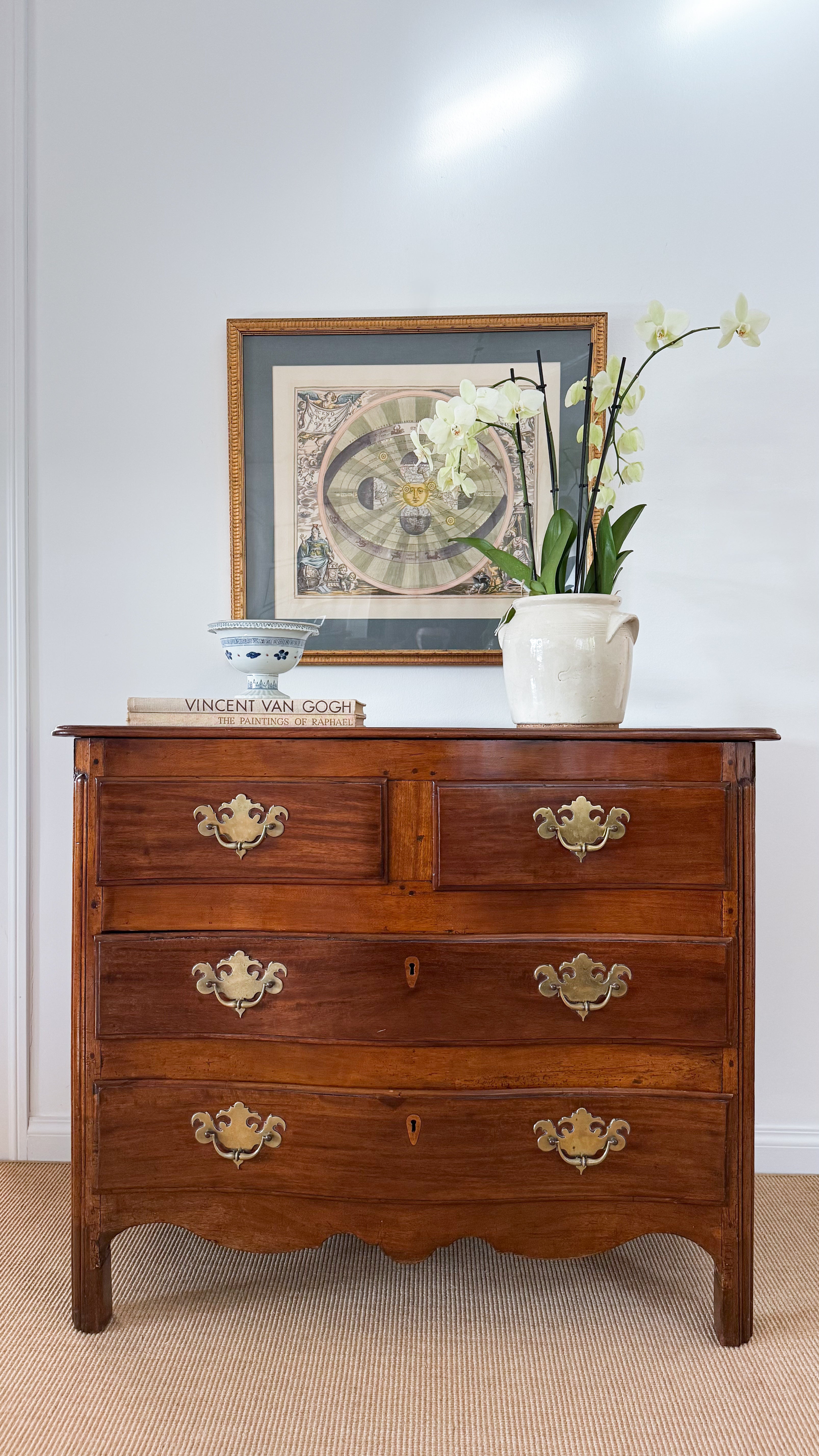 Vintage Large Framed Print of Dutch Celestial Atlas