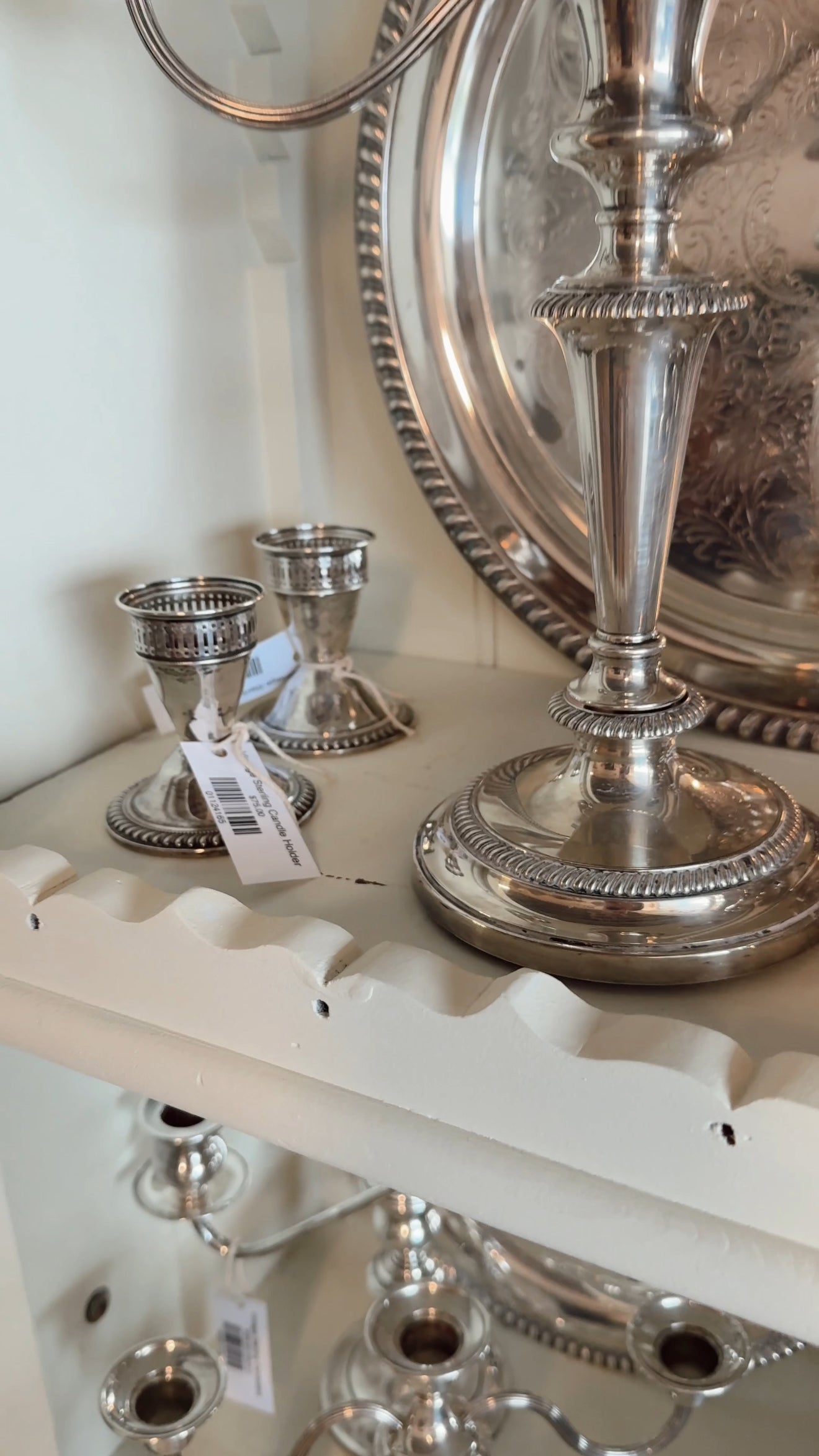 Vintage Sterling Candle Holder