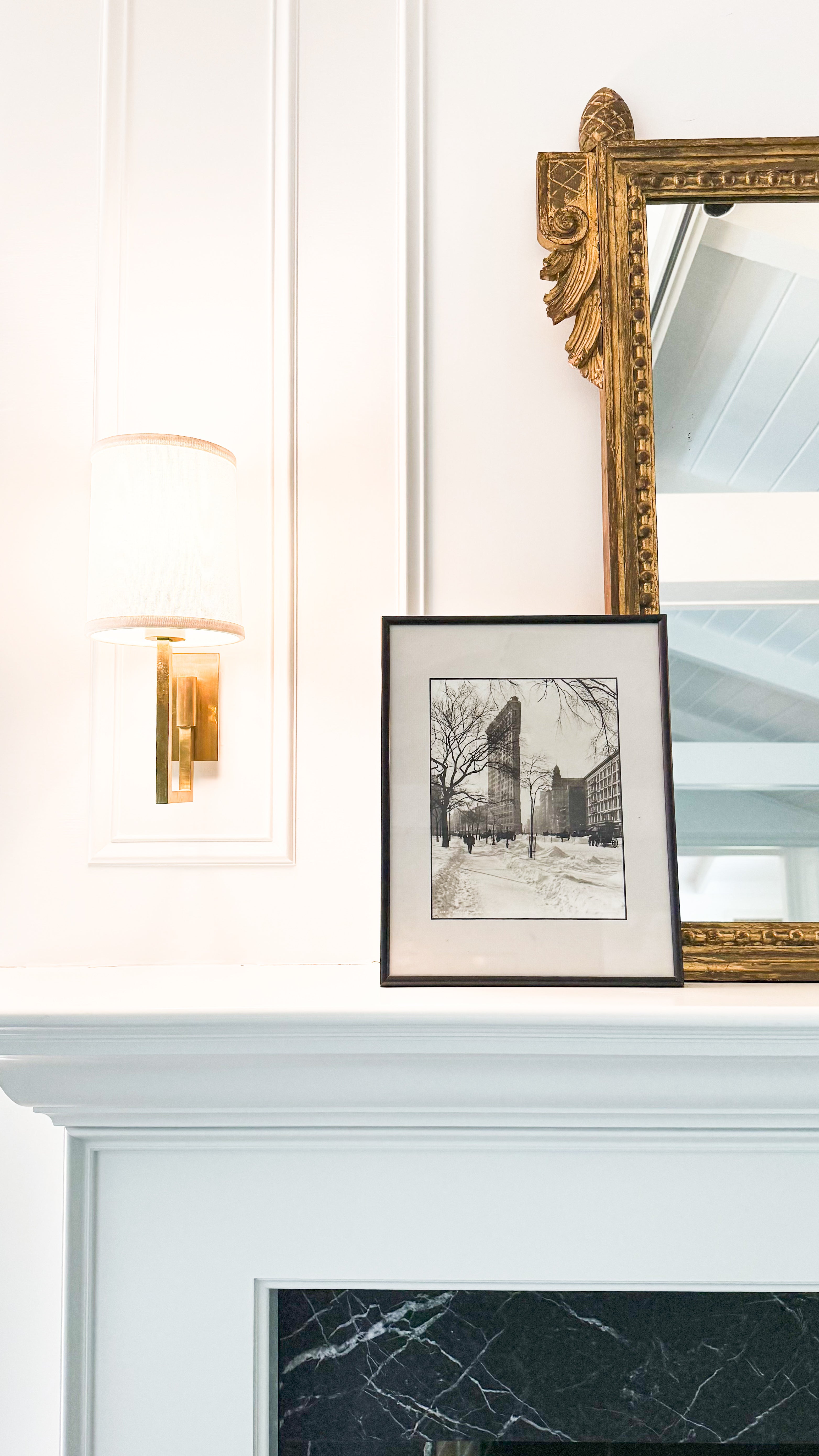 Vintage Framed 1904 Photograph of Flatiron Building, New York