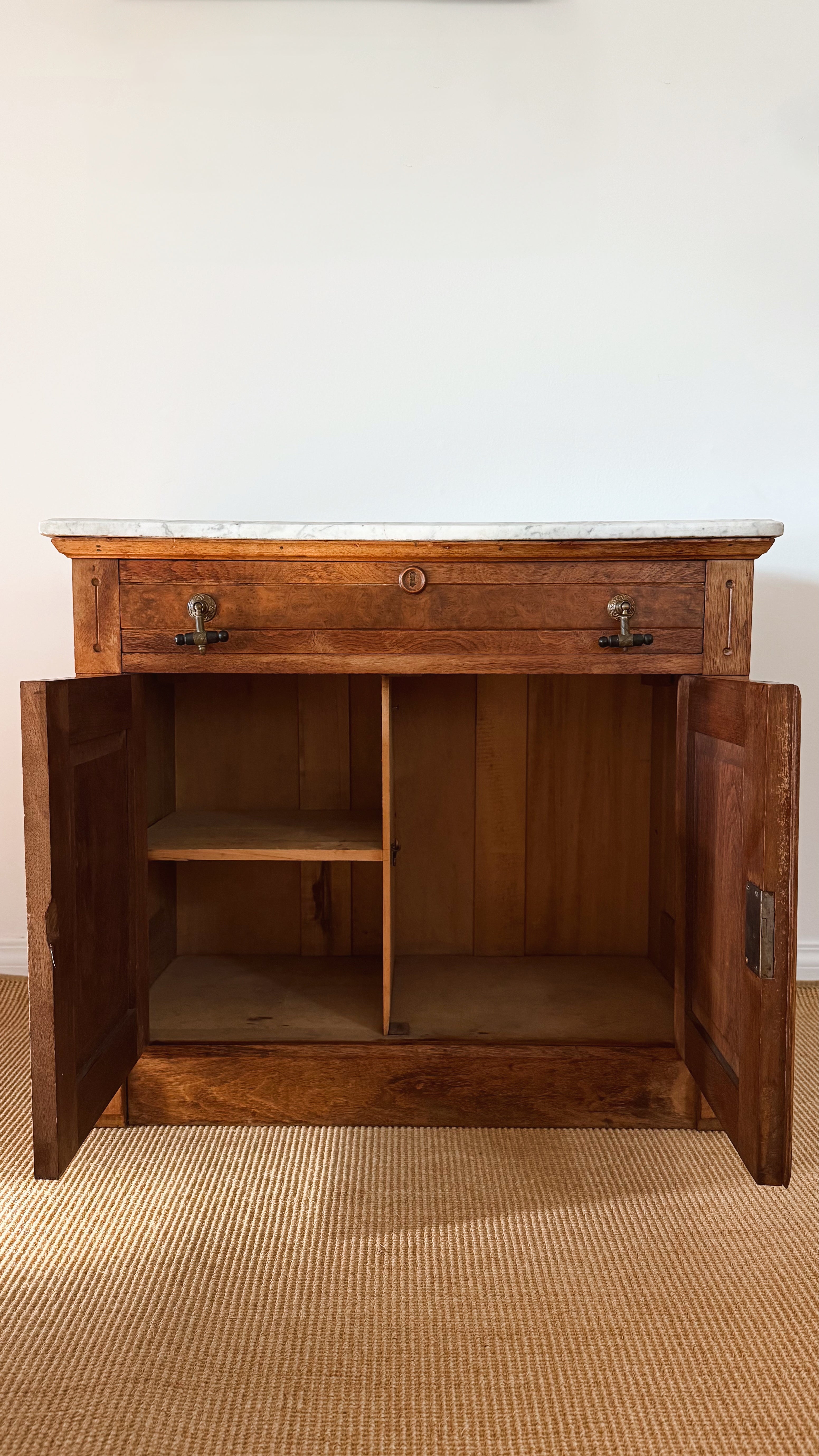 Antique 19th c Marble Cabinet