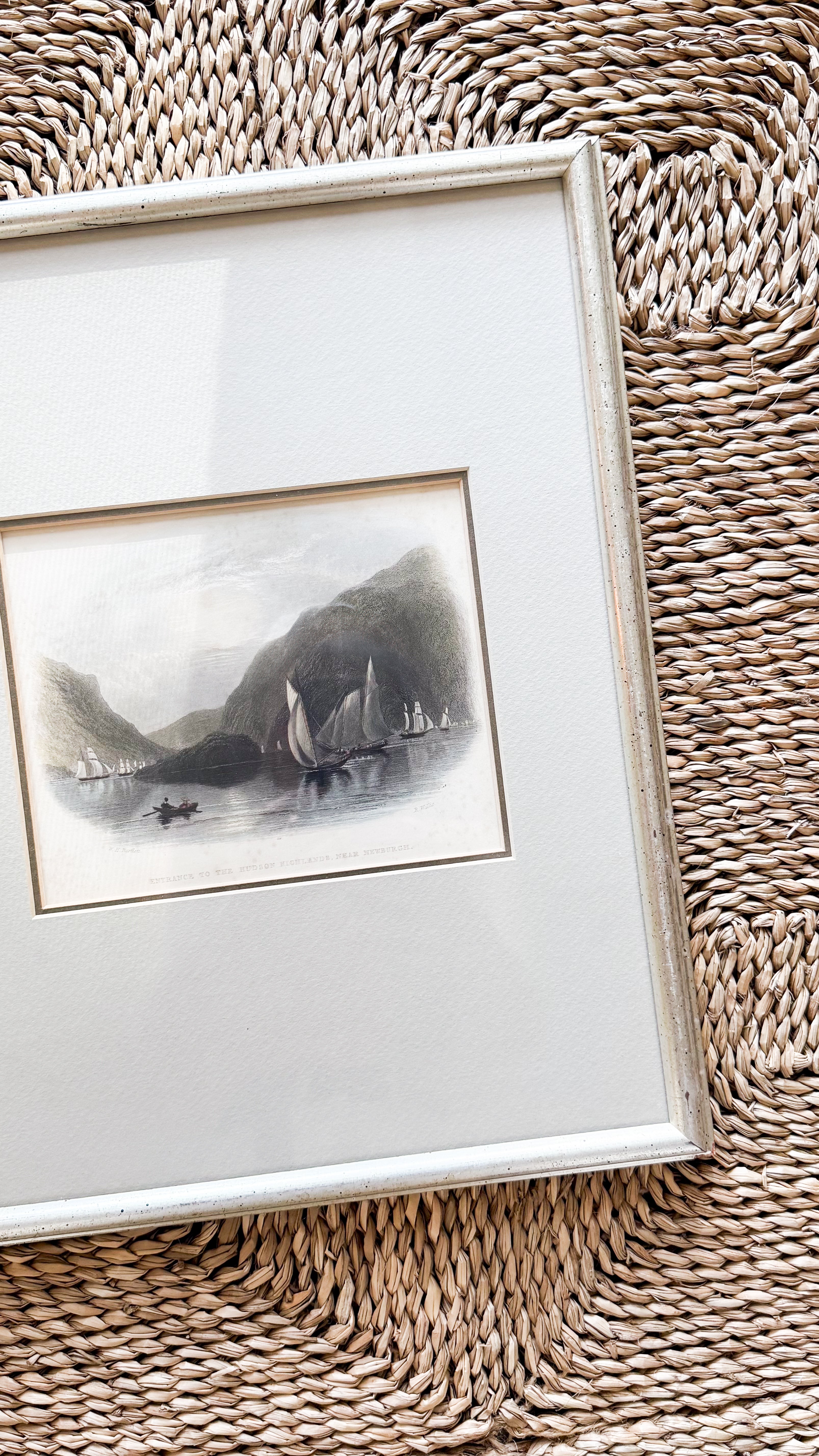 Antique 19th c American landscape Print