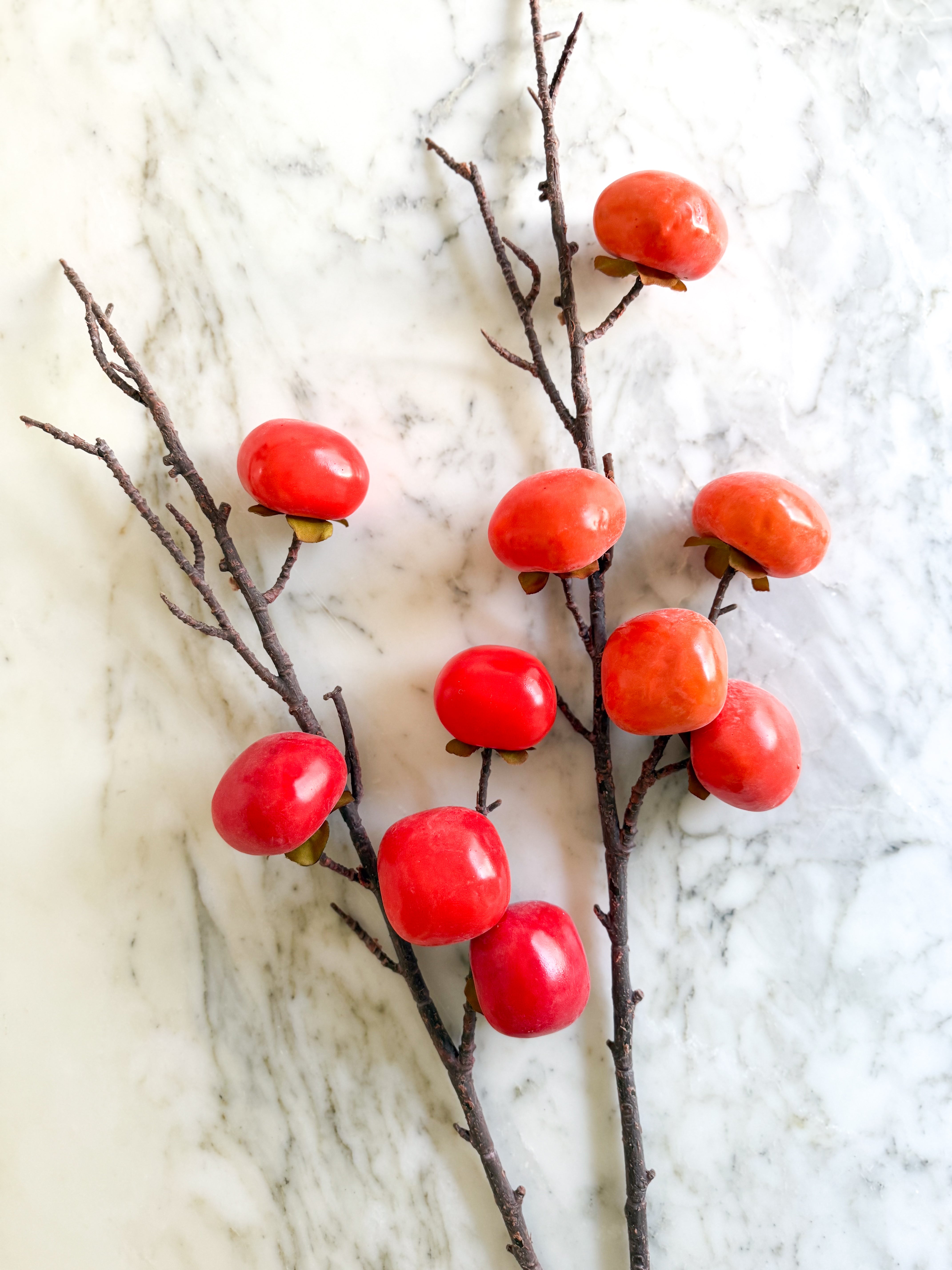 Faux Persimmon Branch