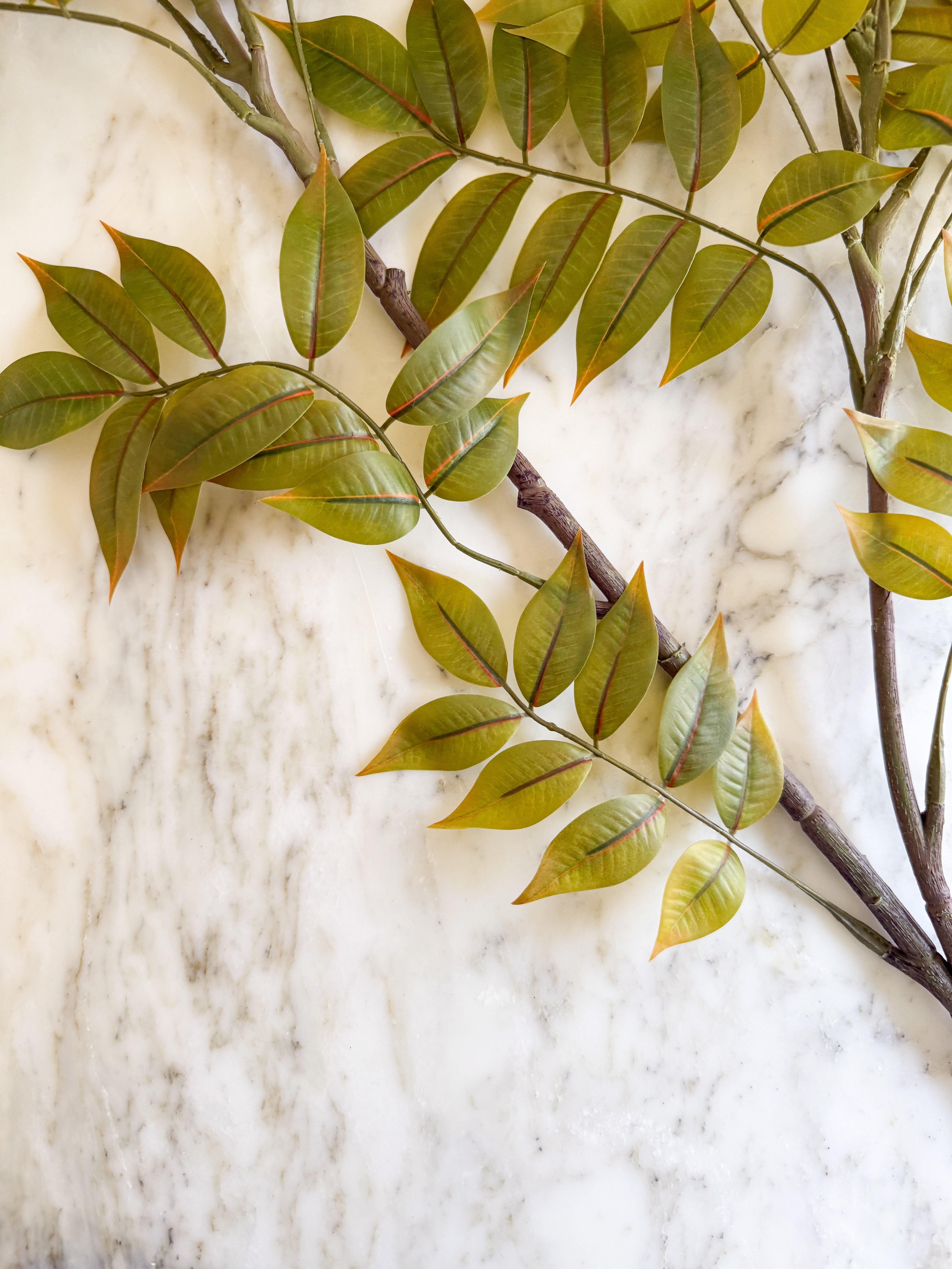 Faux Autumn Leaves Branch