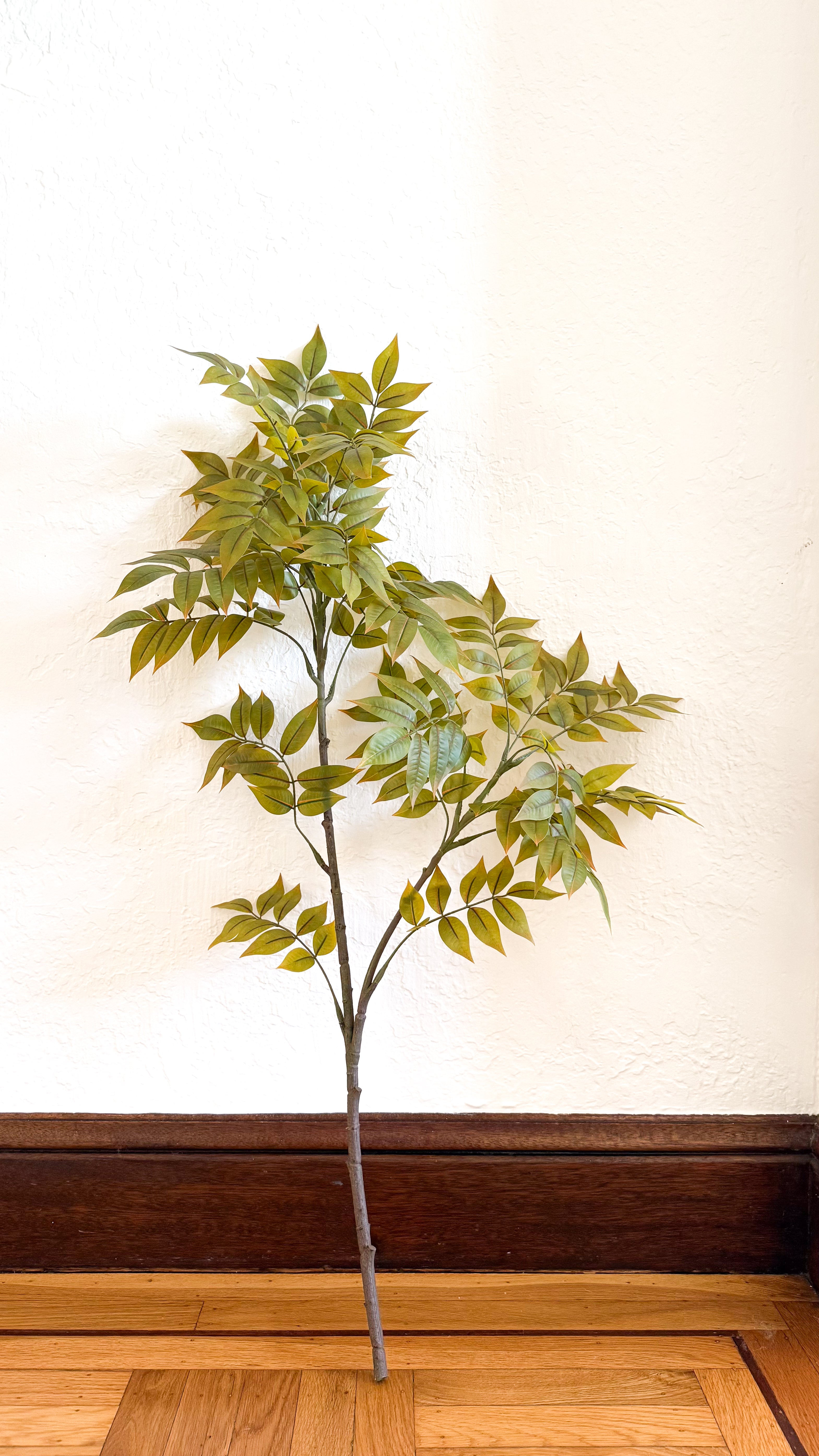 Faux Autumn Leaves Branch