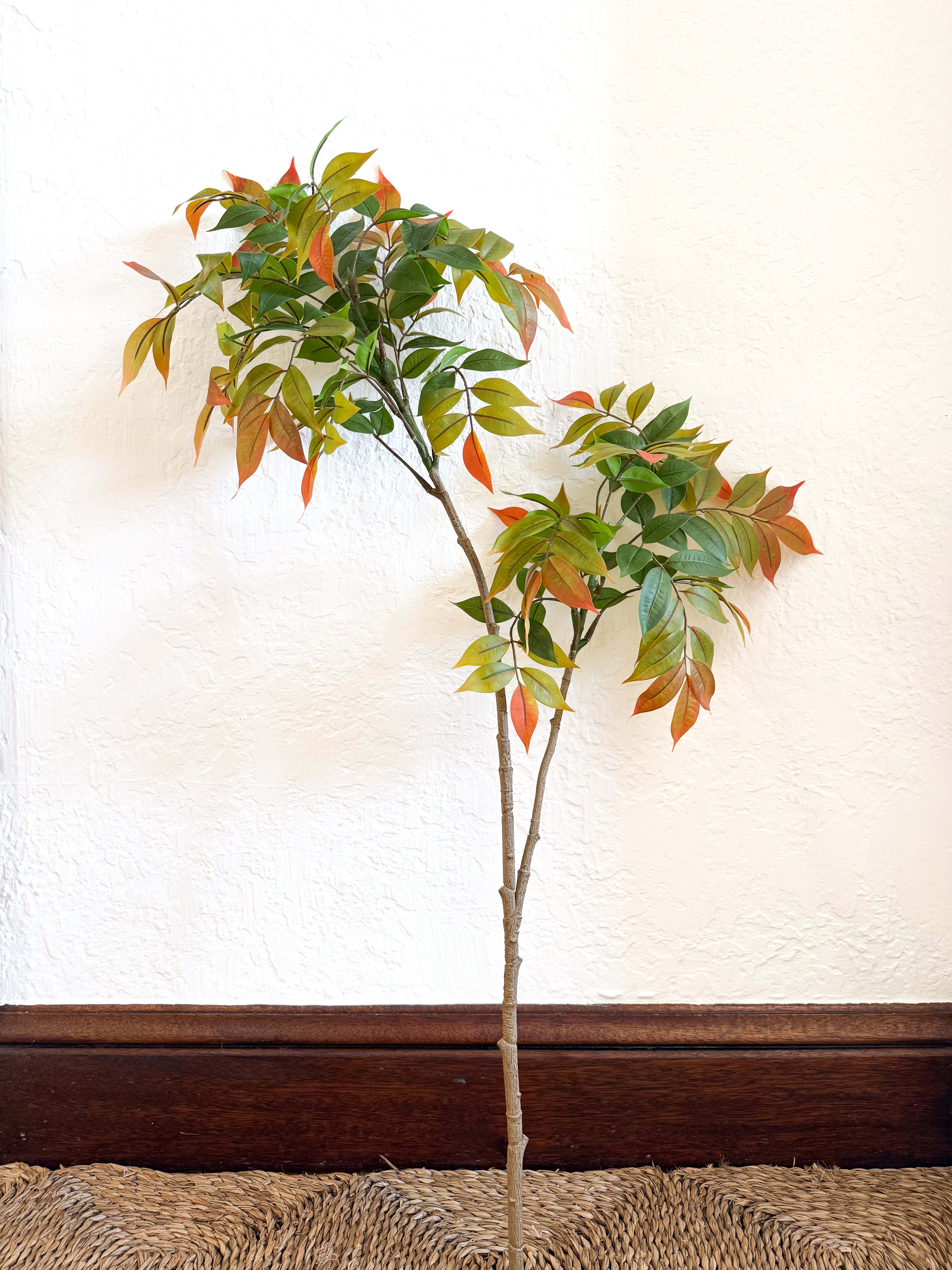 Faux Autumn Leaves Branch