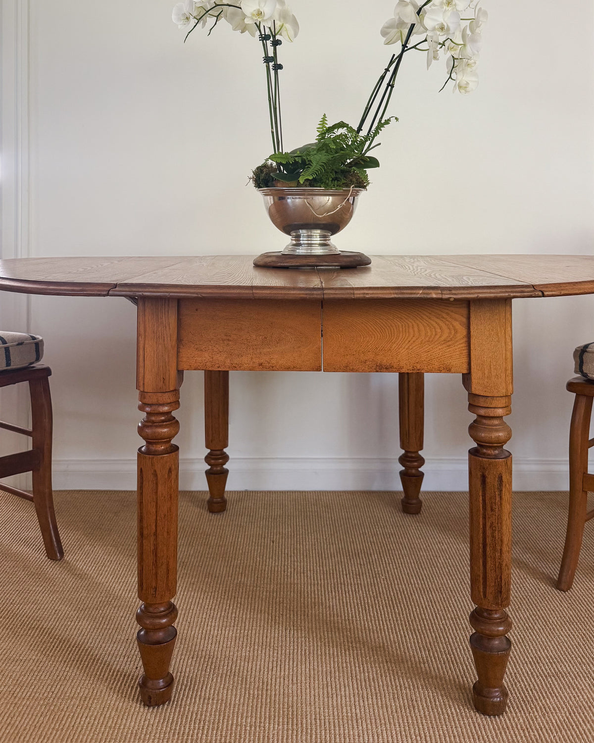 Antique English Oak Dining Table