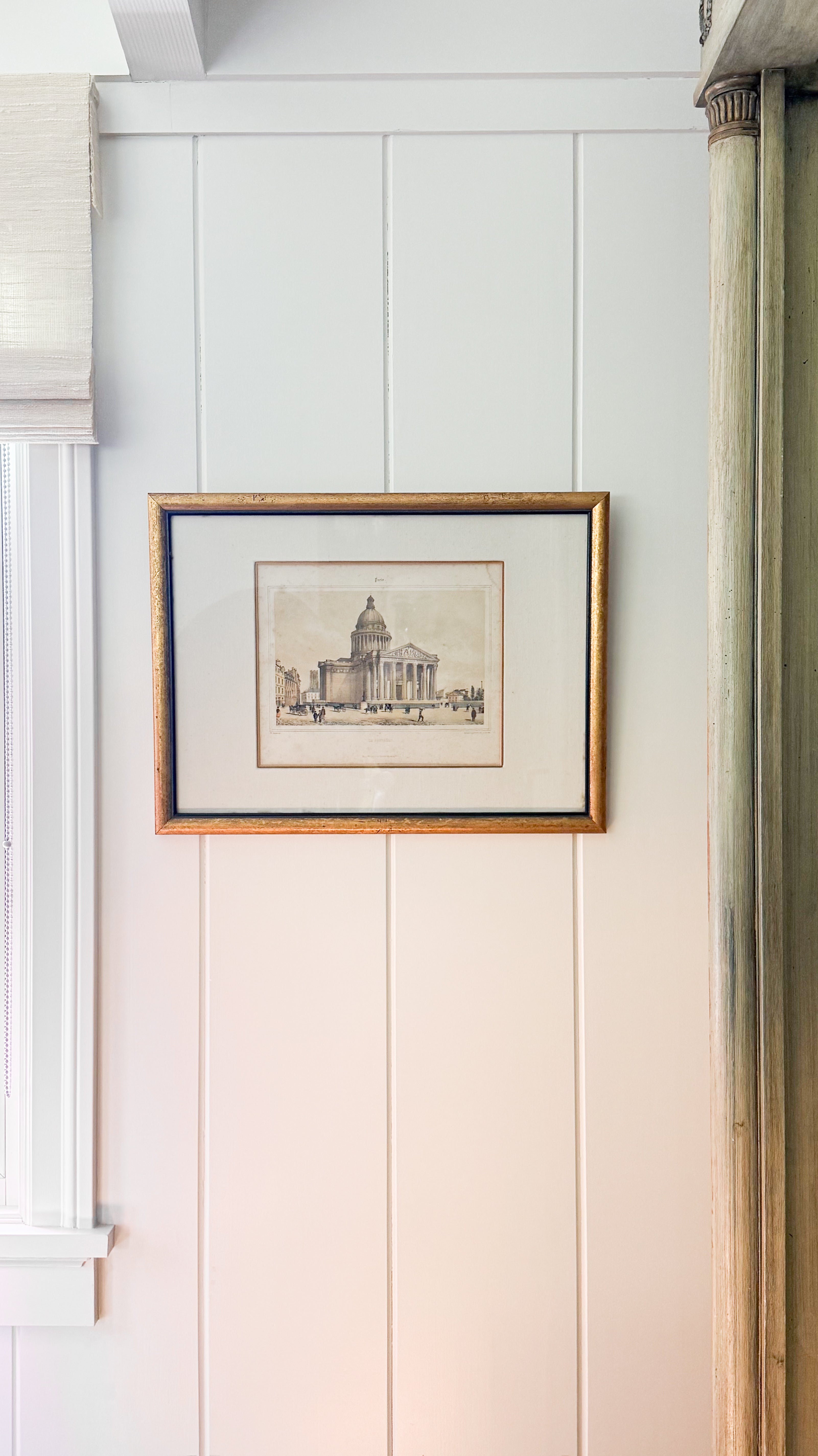 Antique French "Le Pantheon" Lithograph