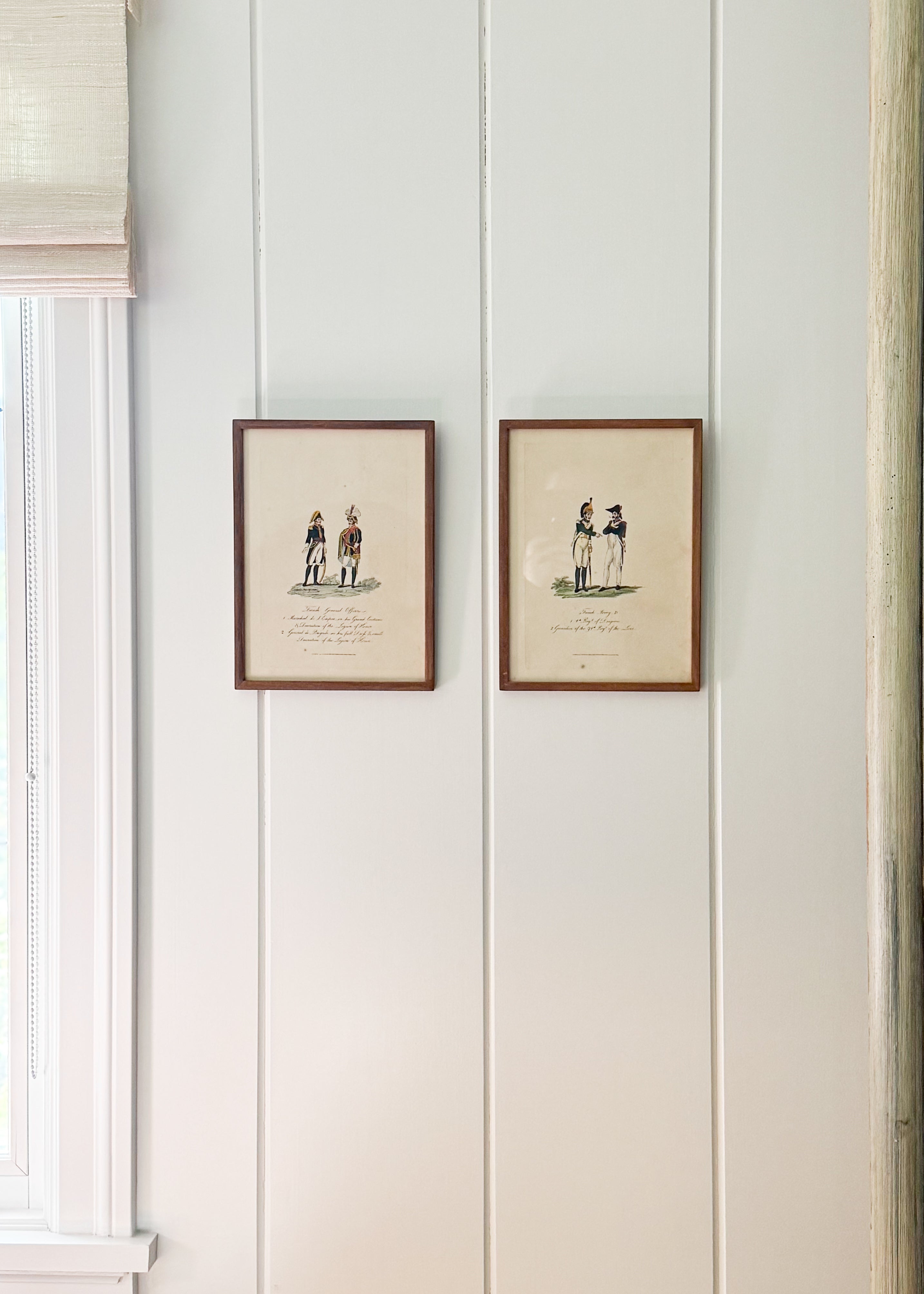 Pair of Antique English Soldier Engravings